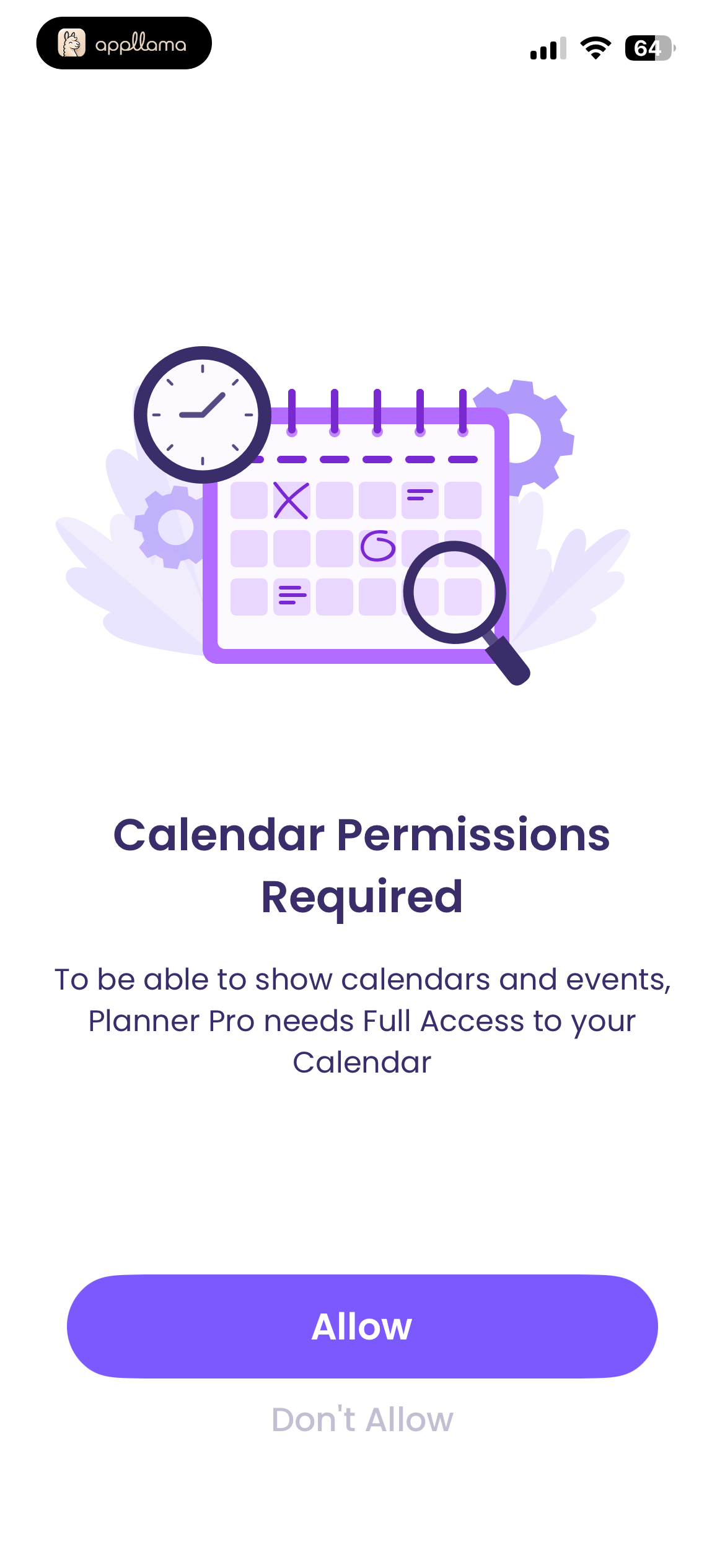 Calendar Permission