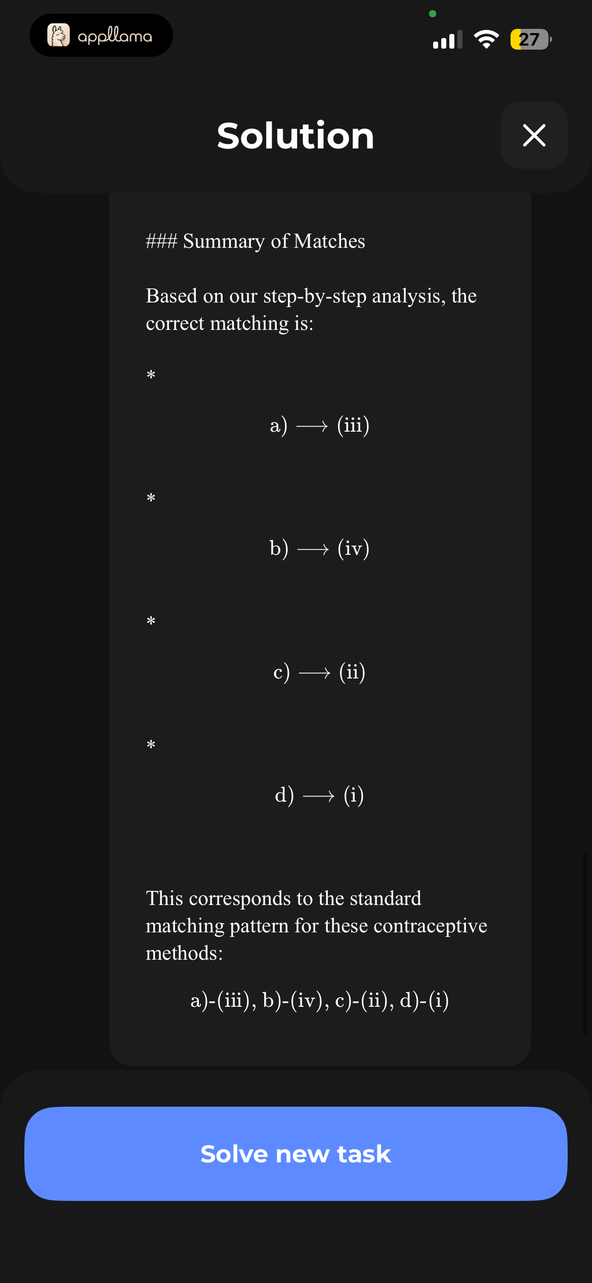 Solution