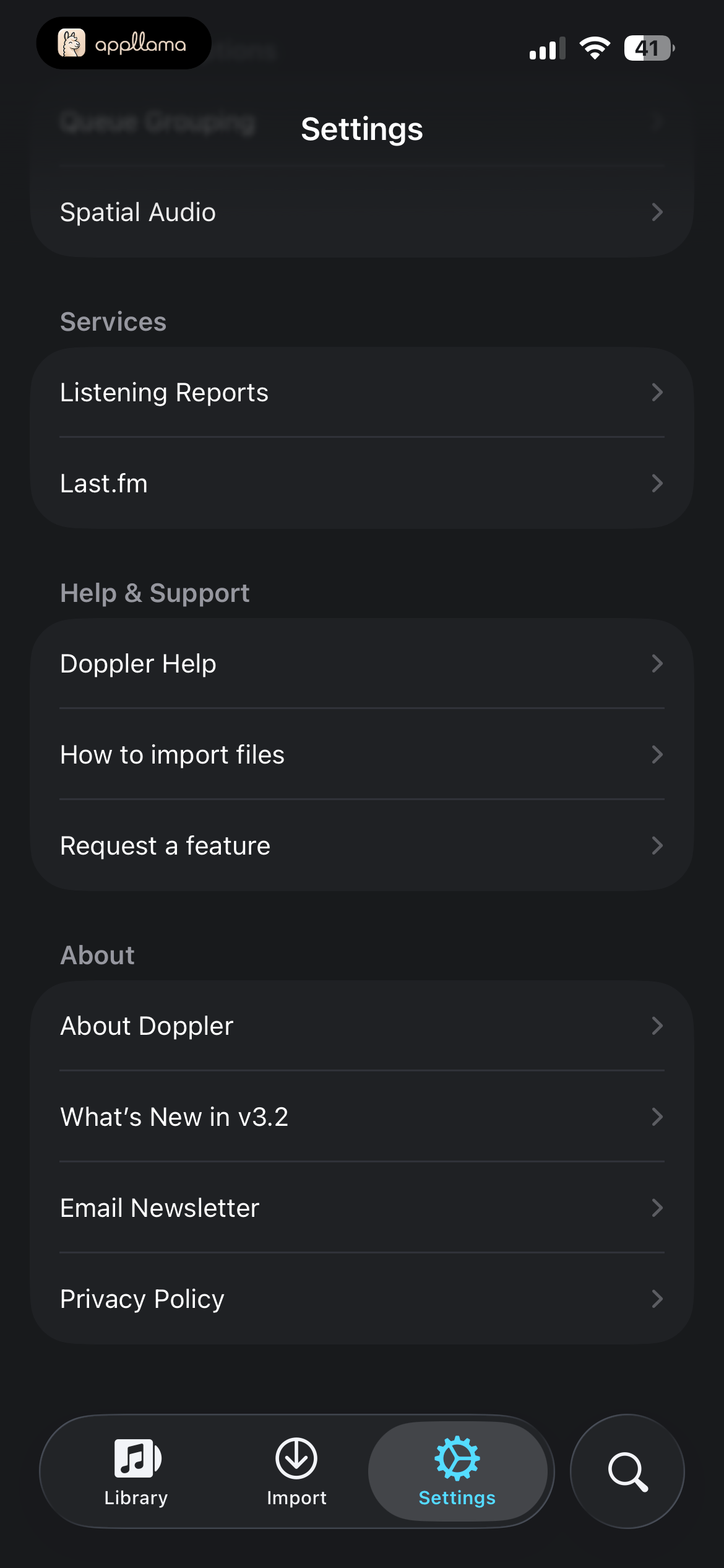 Settings Details