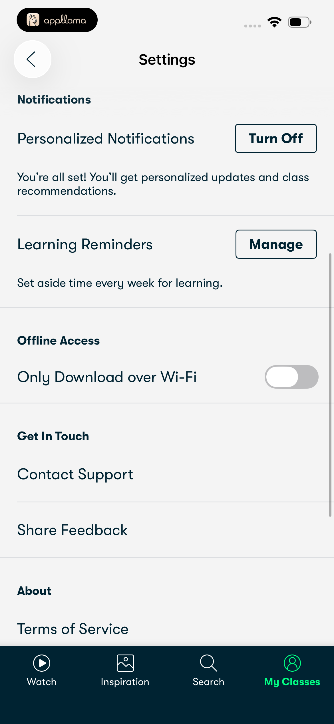Notification Settings