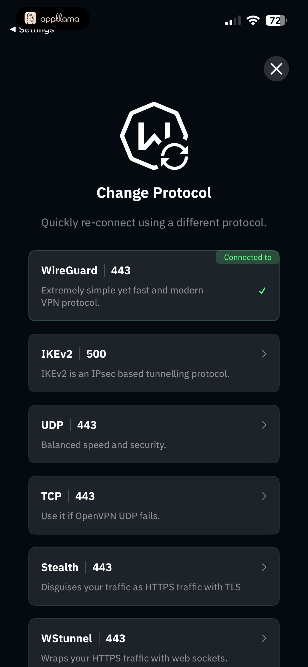 Protocol Selection