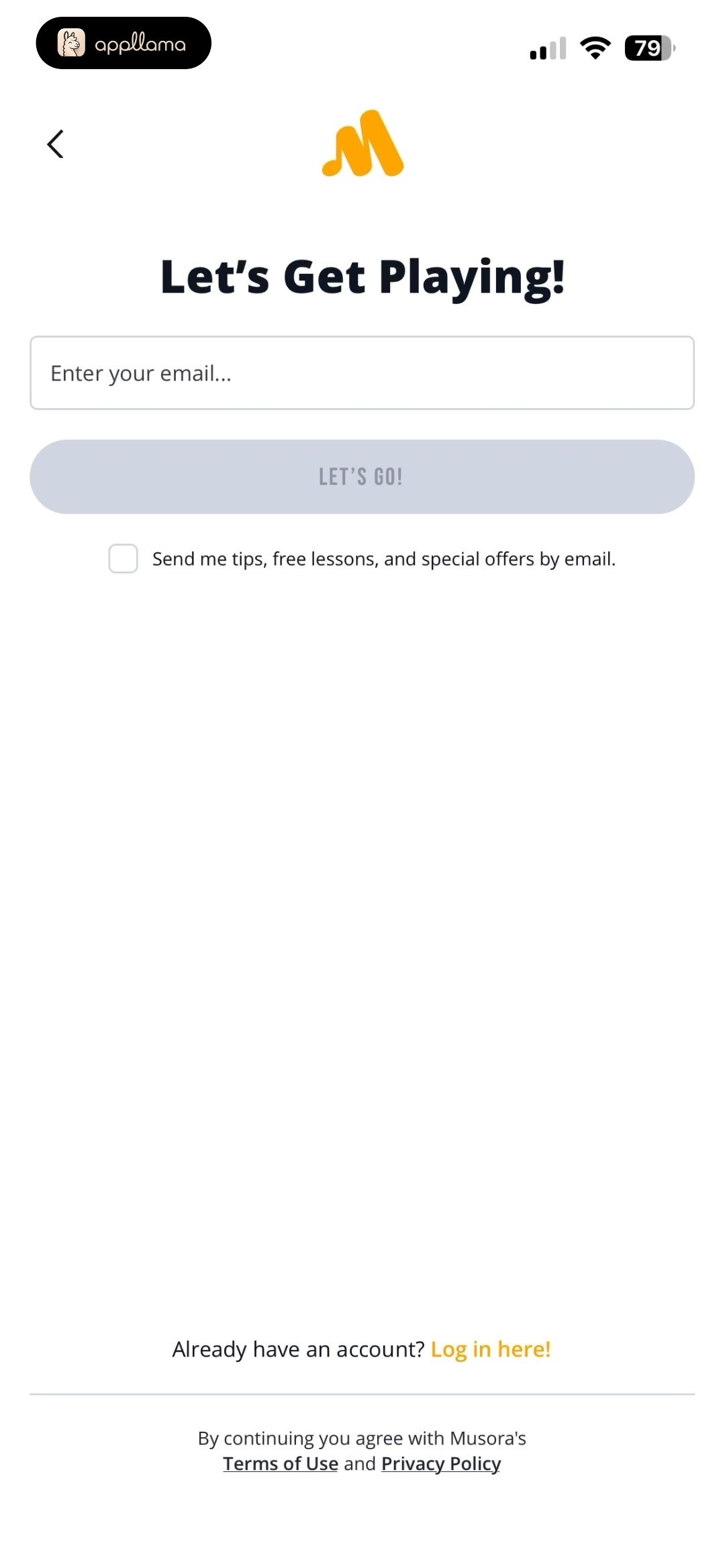 Email Entry