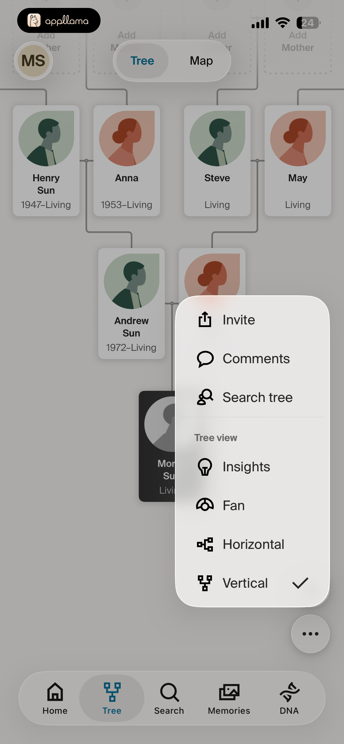 Tree View Options