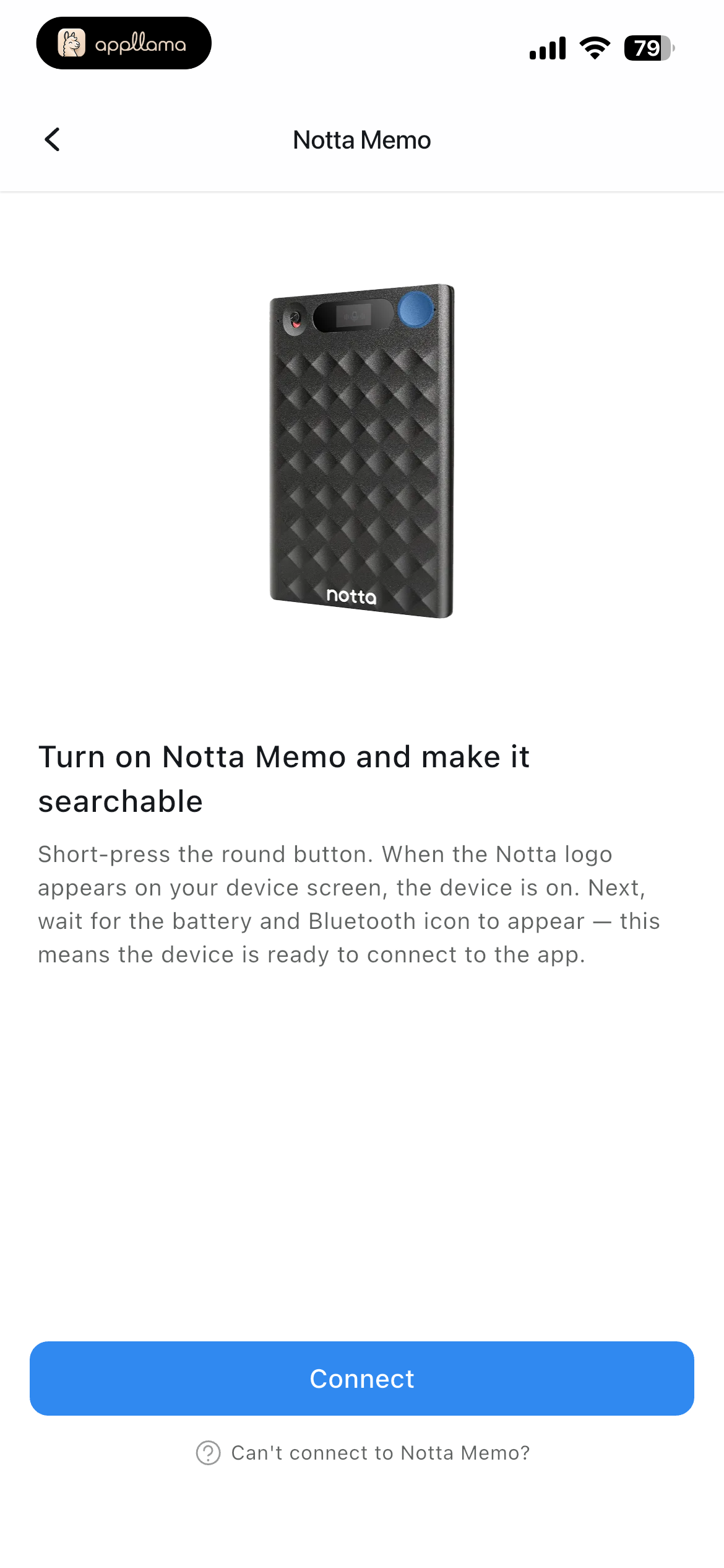 Notta Memo Pairing