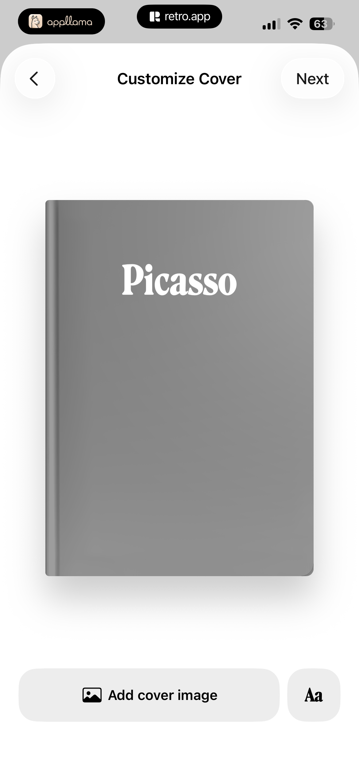 Customize Cover