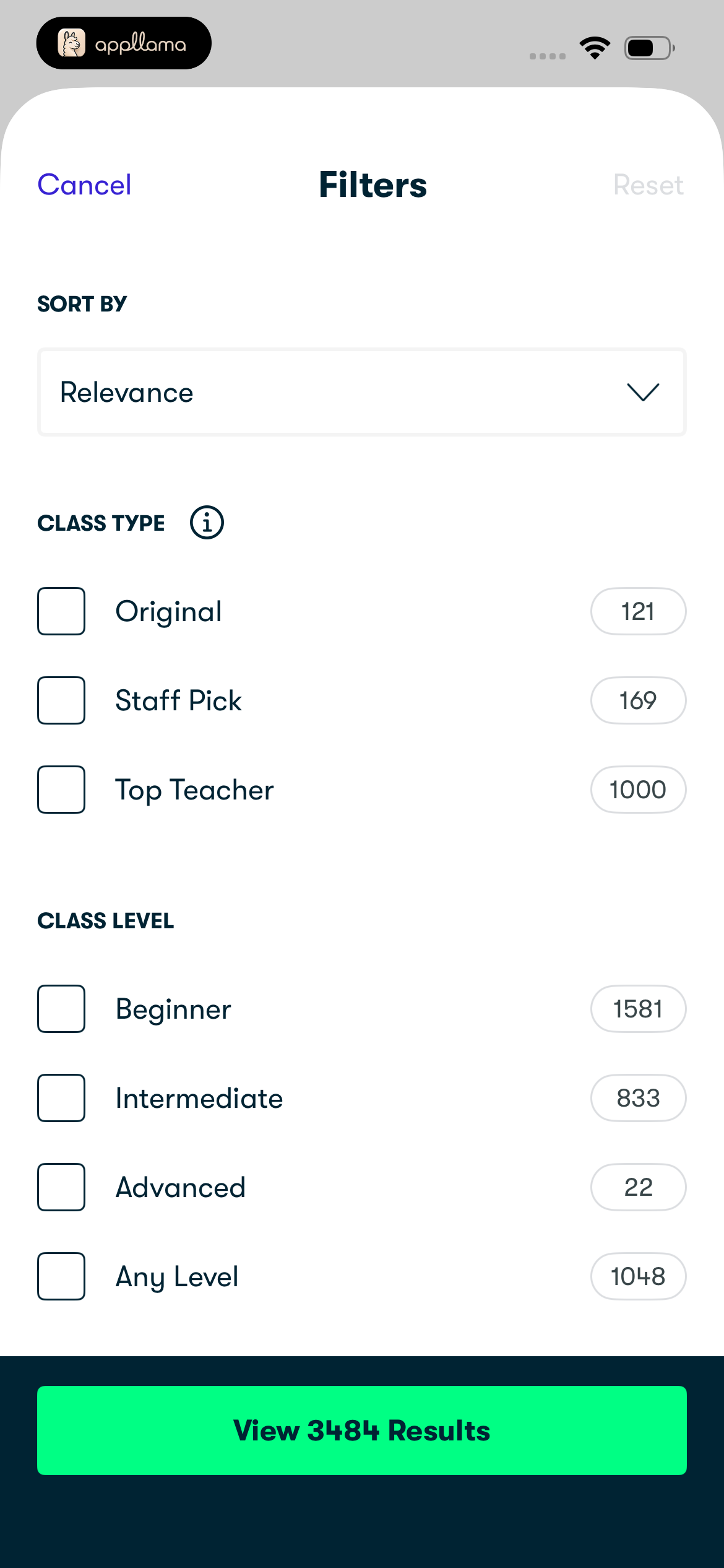 Search Filters