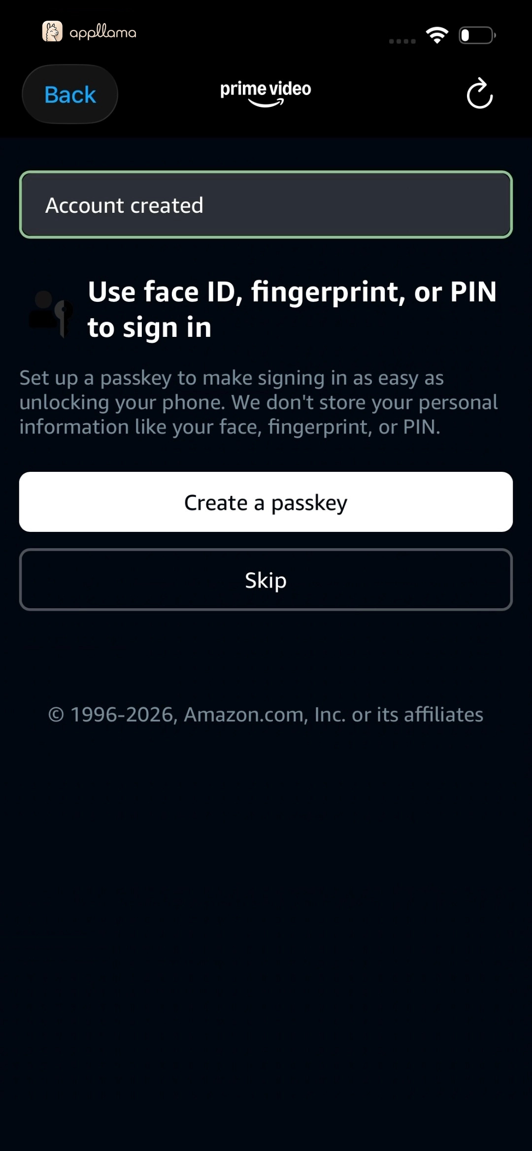 Passkey Setup