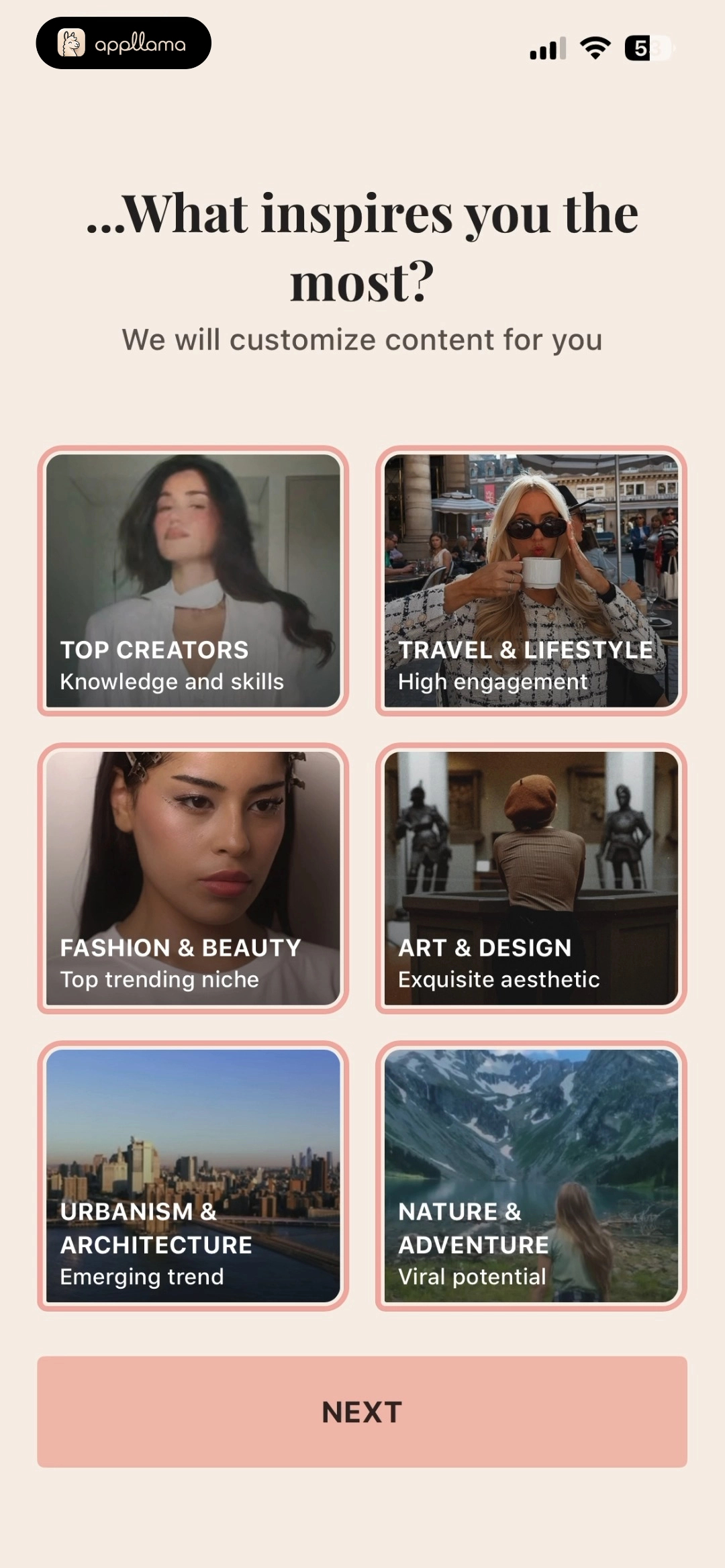 Inspiration Selection