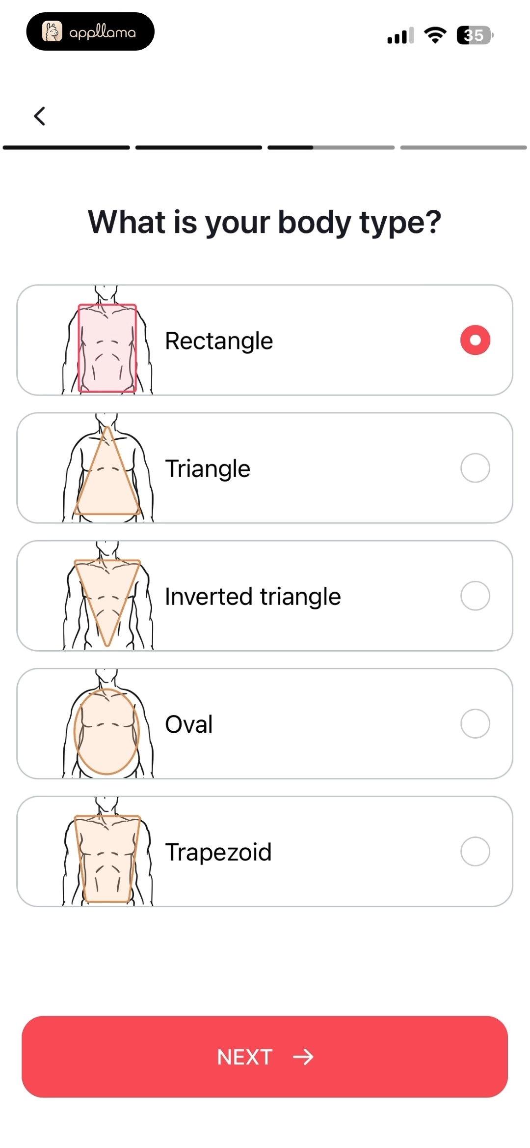 Body Type Selection