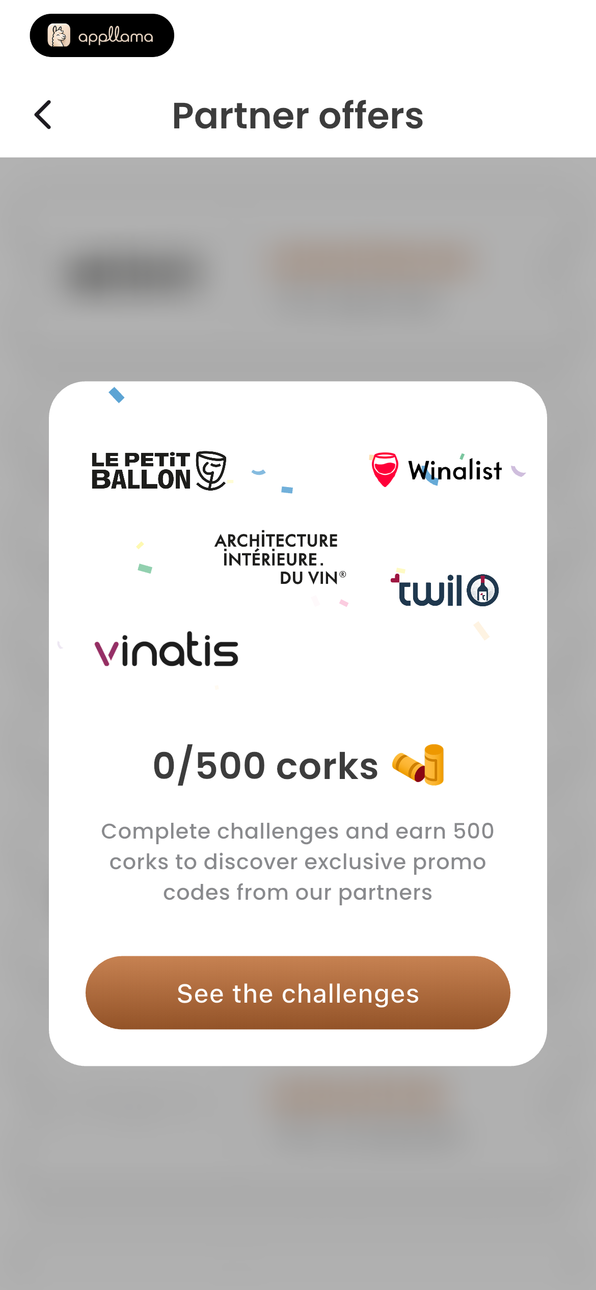 Partner Offers Modal