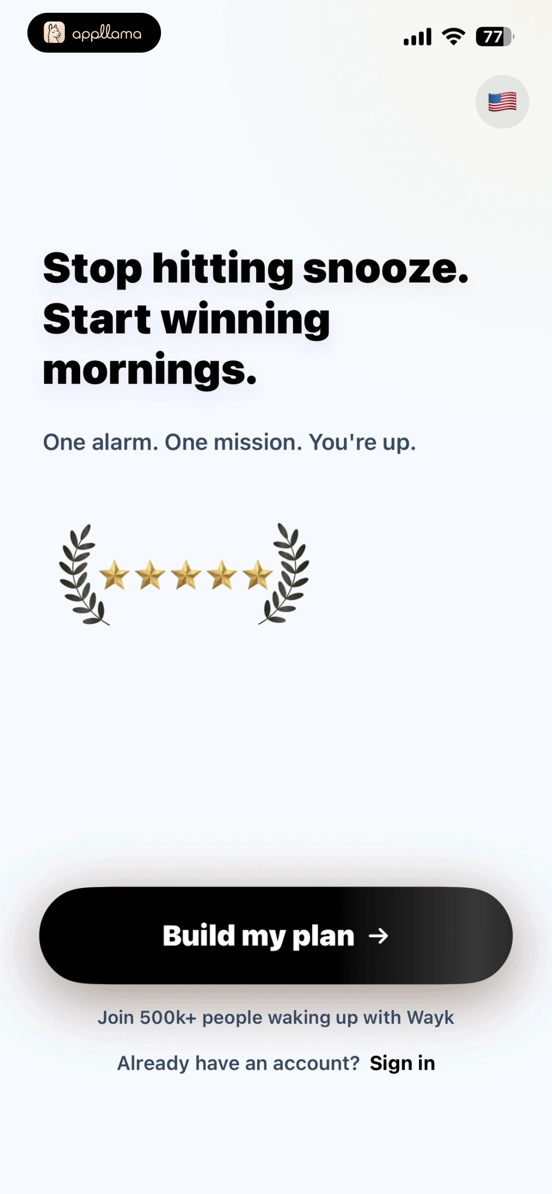 Signup Landing