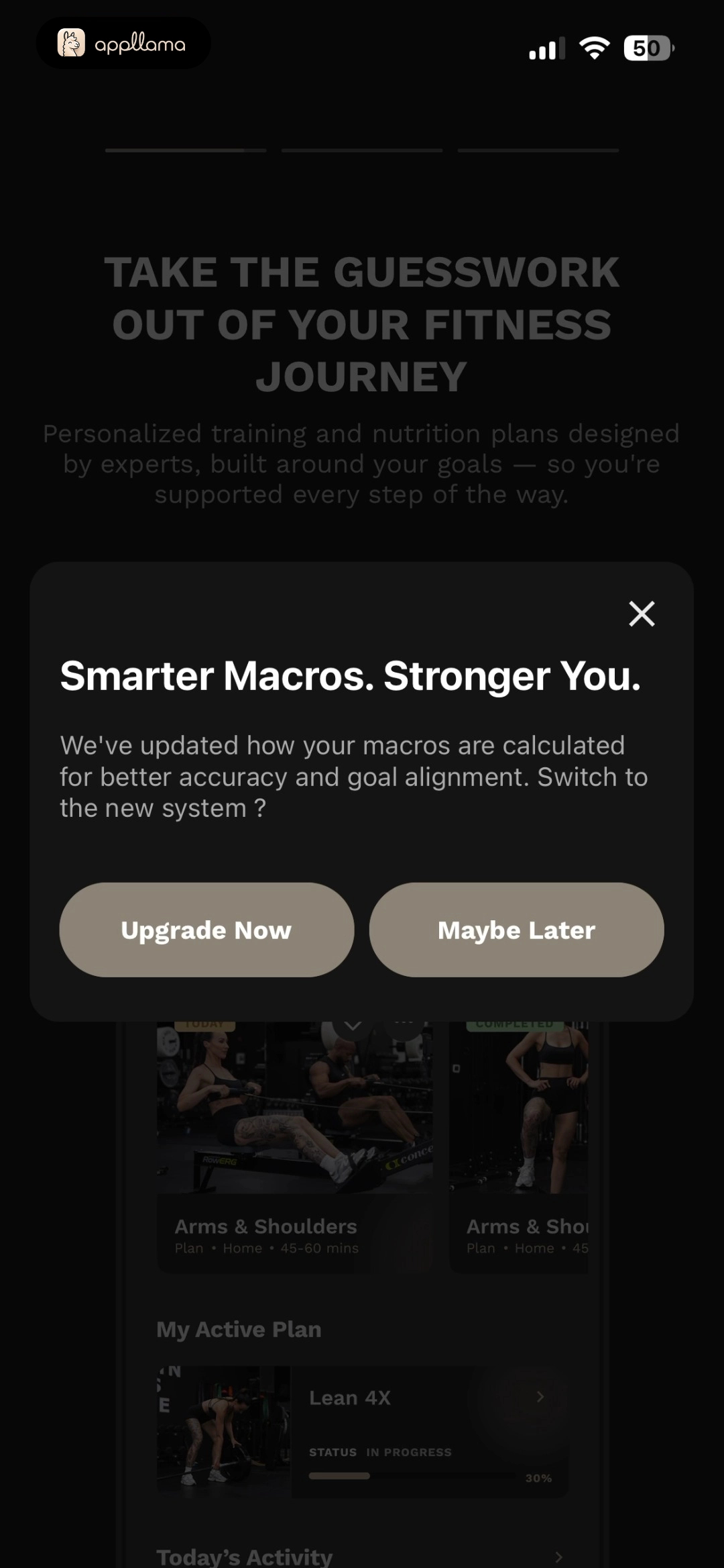 Macros Promo Dialog