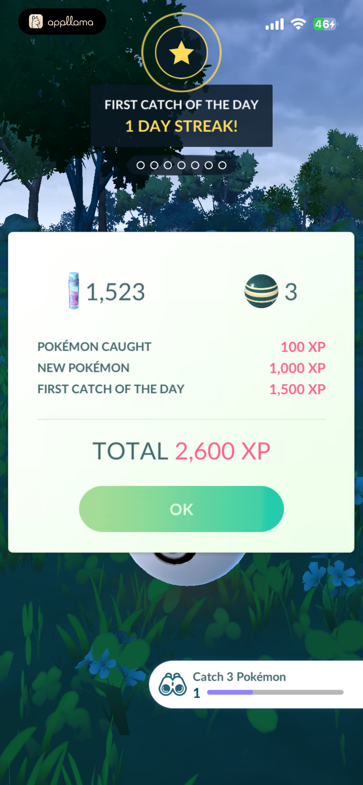 Catch Reward Summary