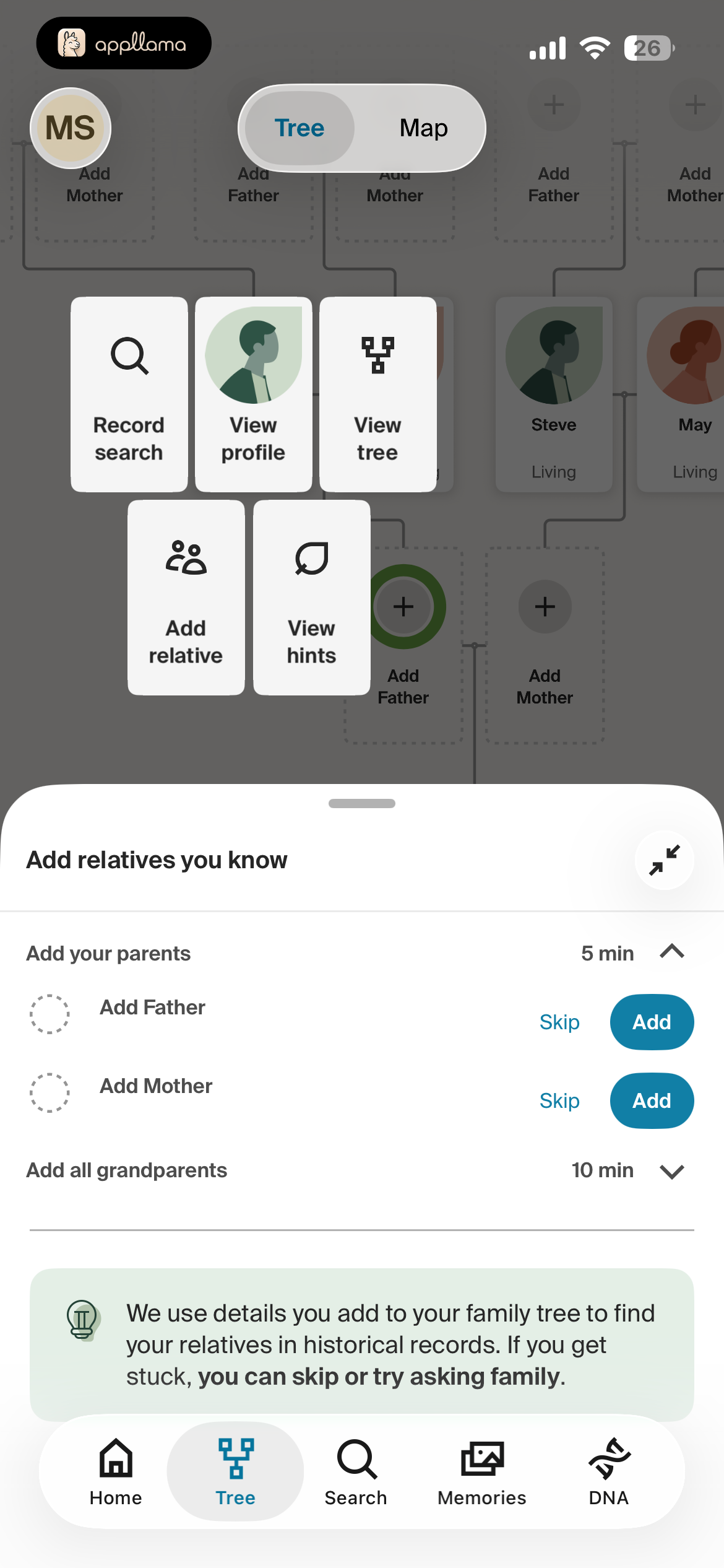 Tree Quick Actions