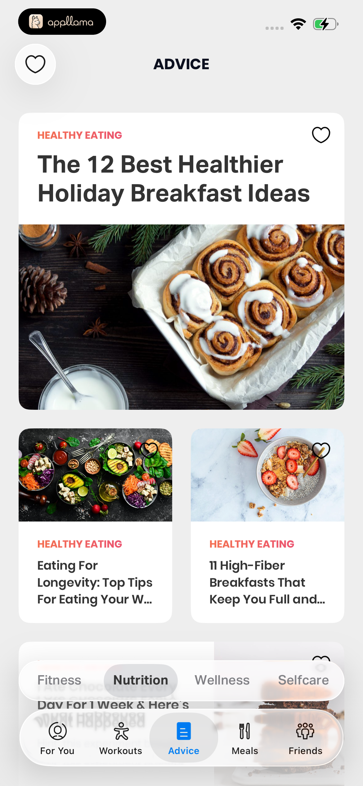 Holiday Advice Feed