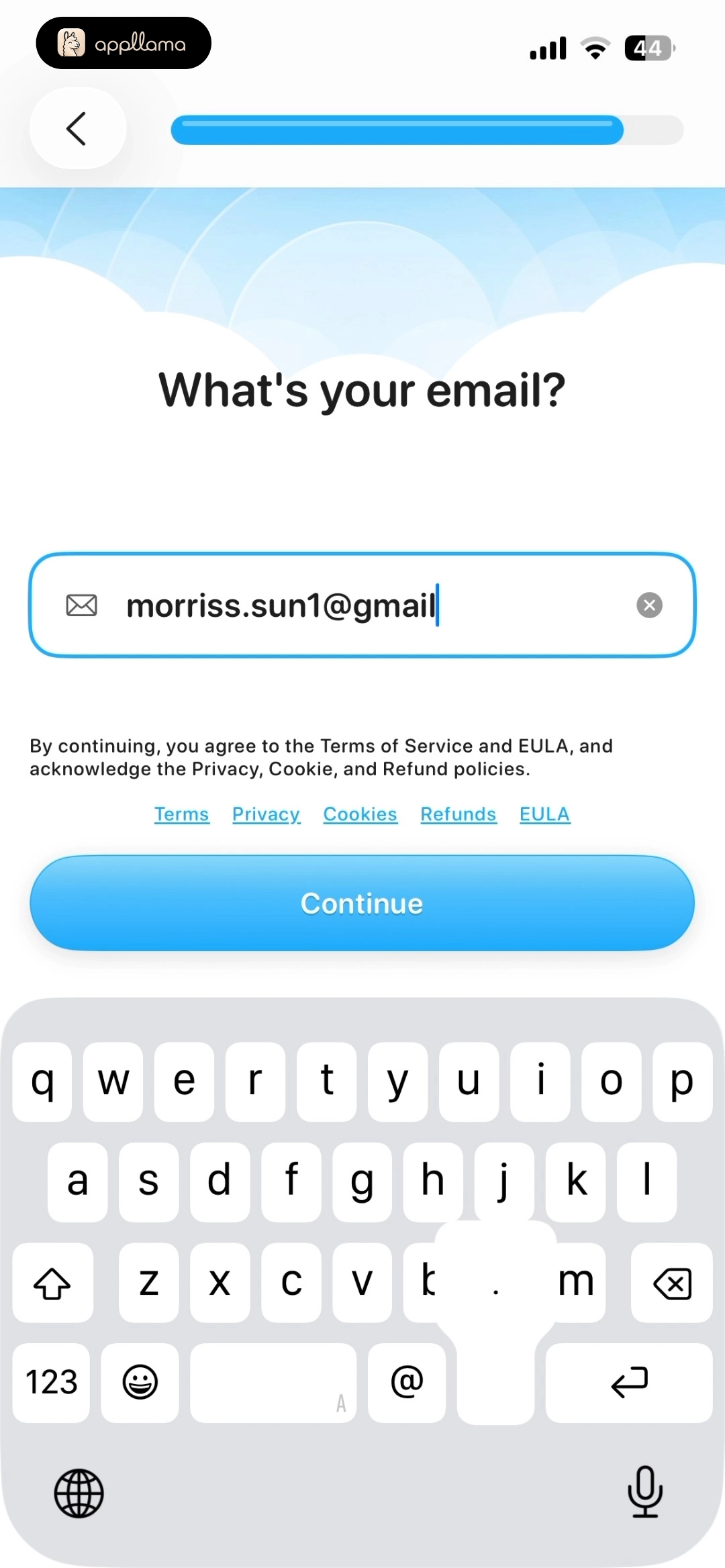 Email Address Filled