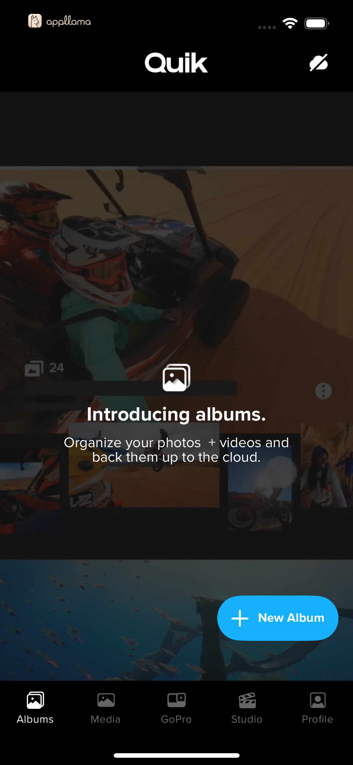 Albums Intro Overlay