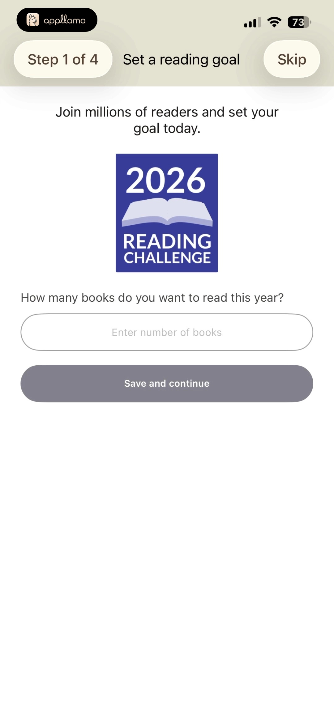 Set Reading Goal