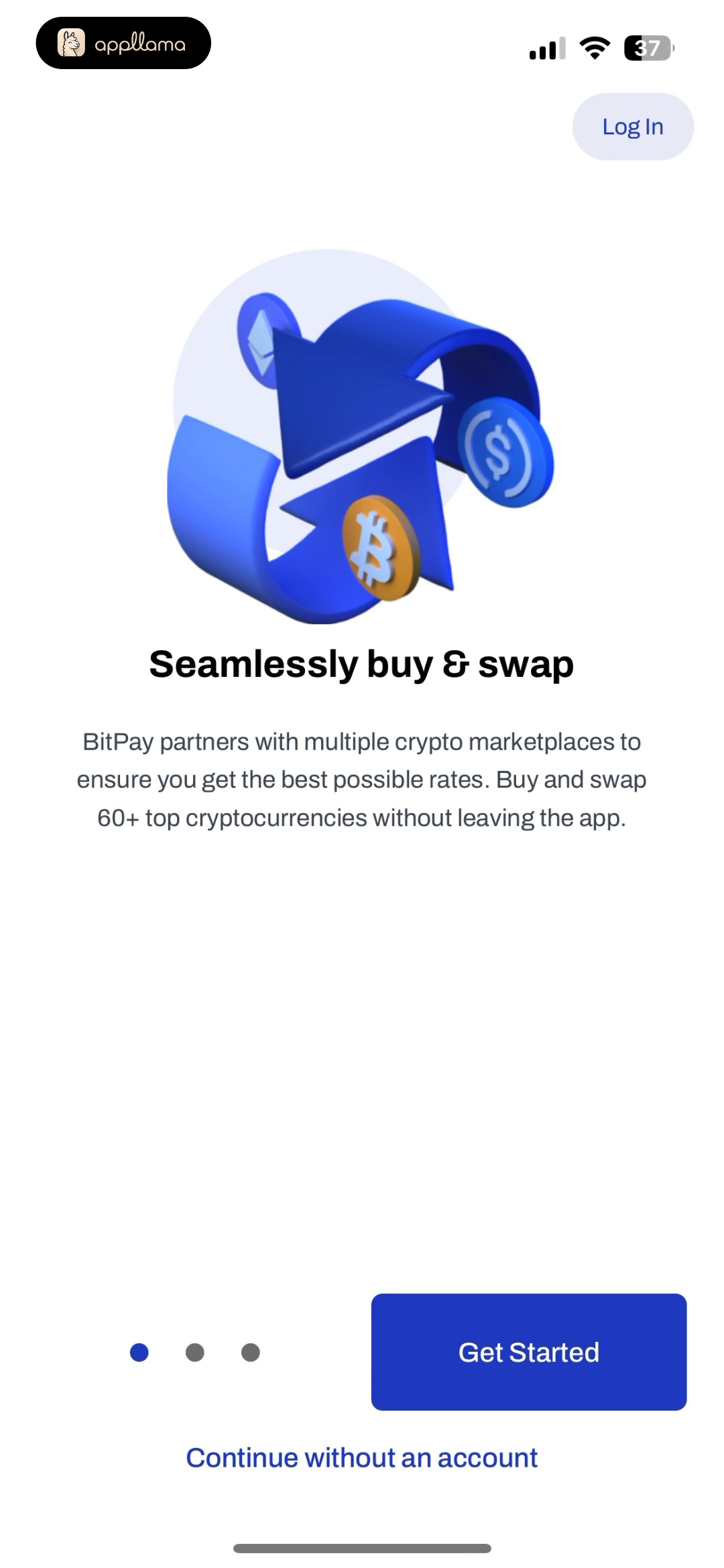 Onboarding Buy & Swap