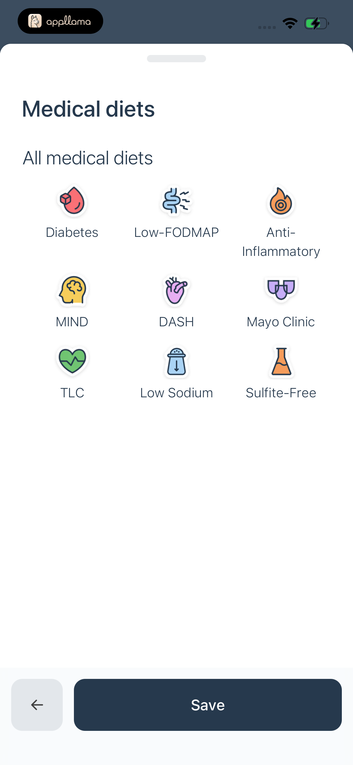 Medical Diet Filter