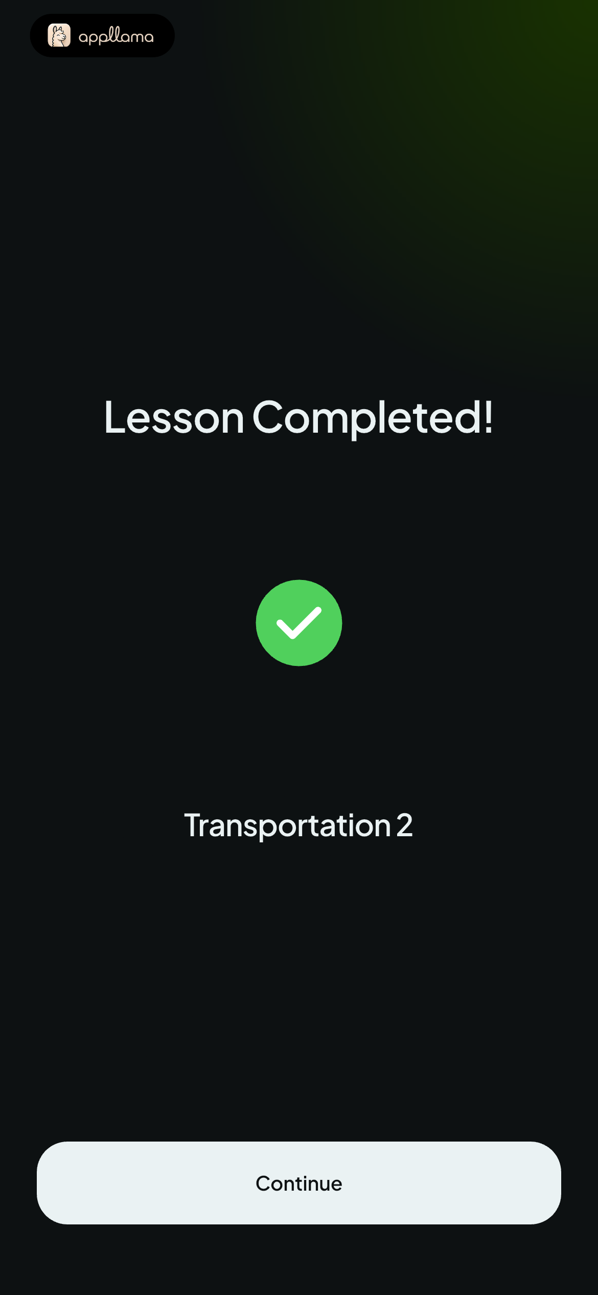 Lesson Completion