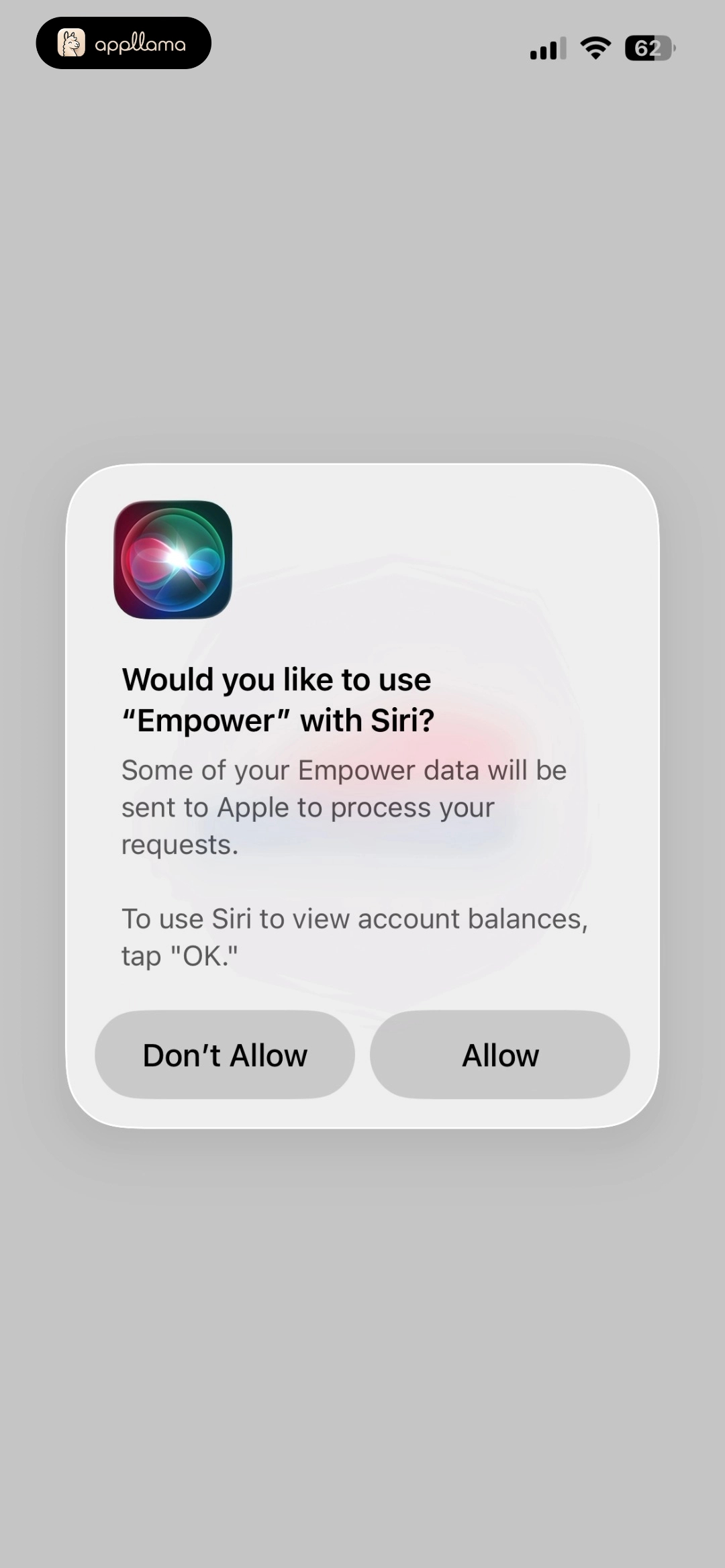 Siri Permission