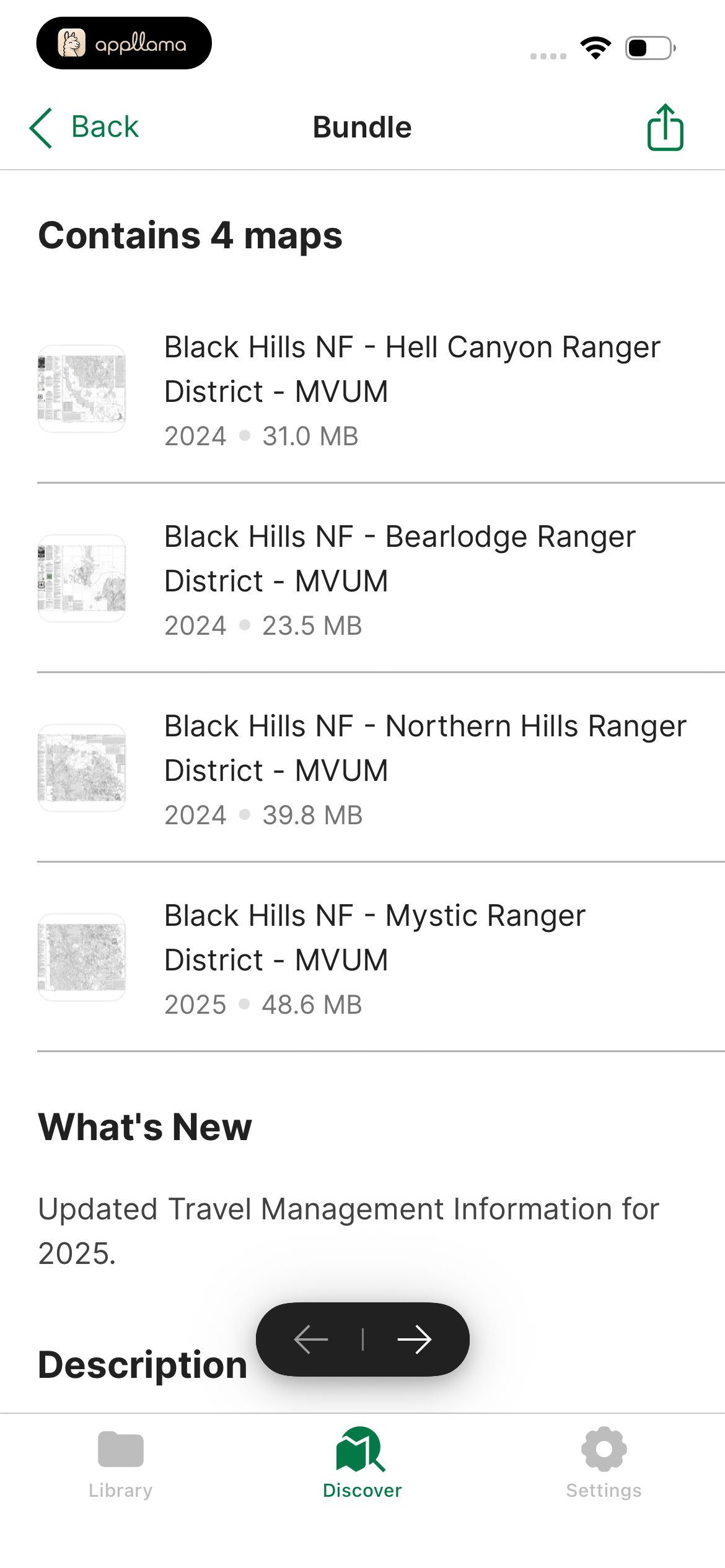 Bundle Map List