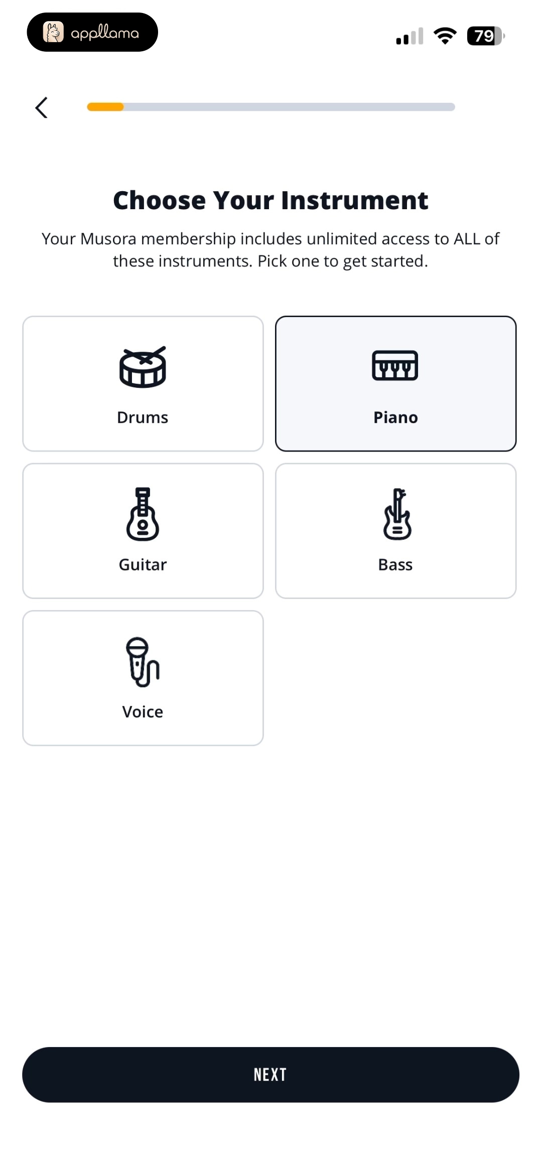 Instrument Selection