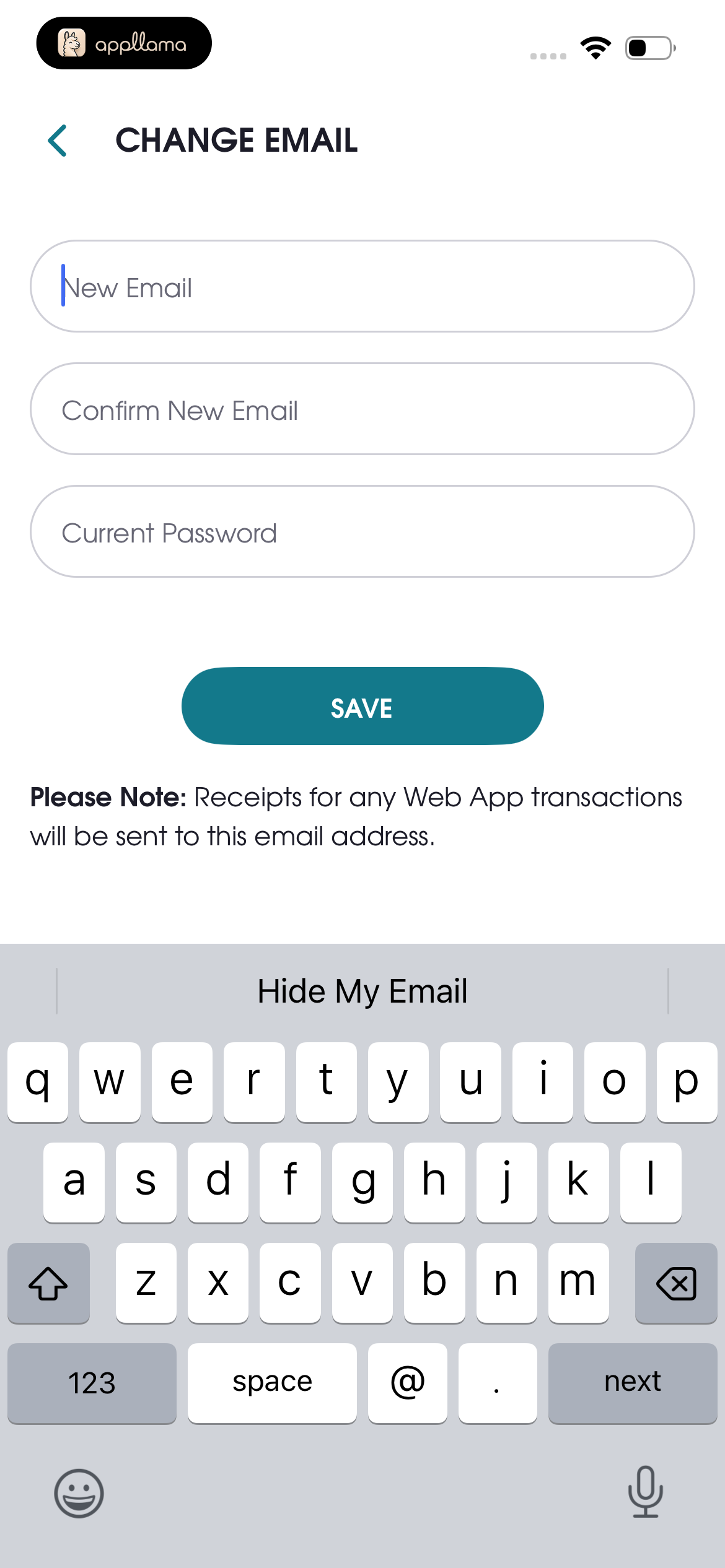 Change Email