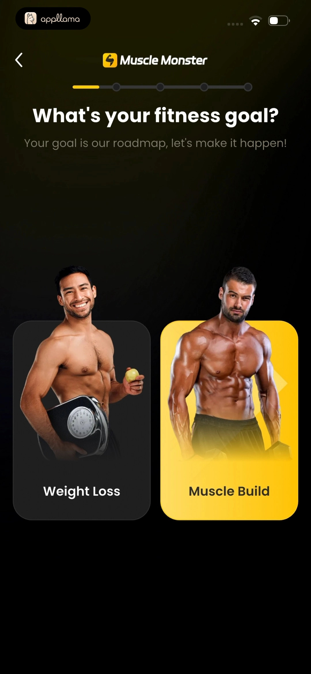 Fitness Goal Selection