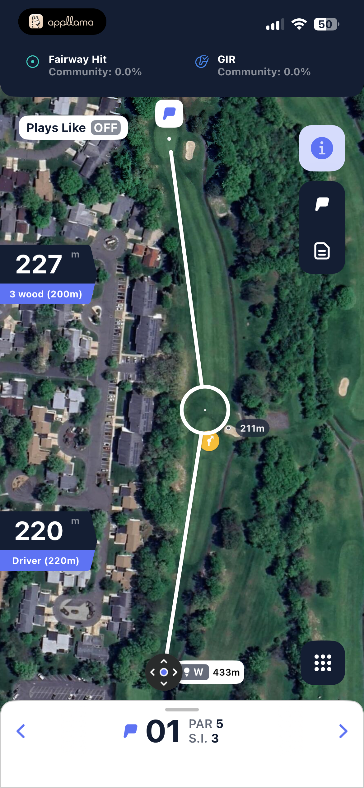 Live Map Hole 1