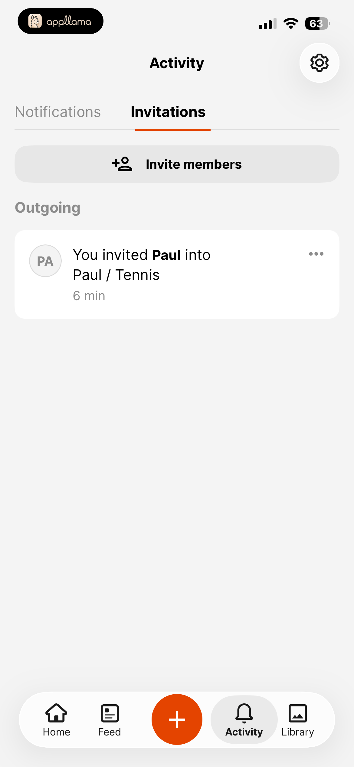 Activity Invitations