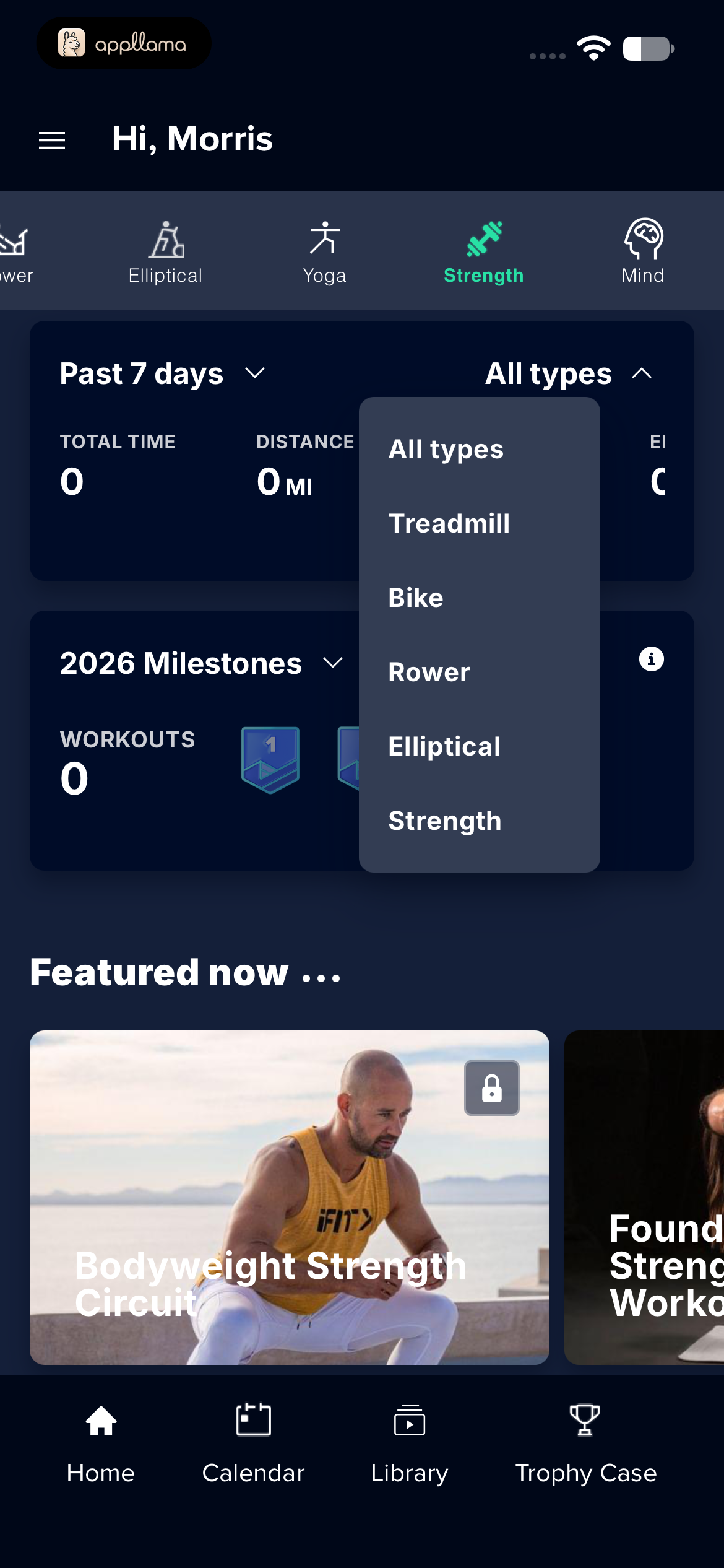 Activity Type Dropdown