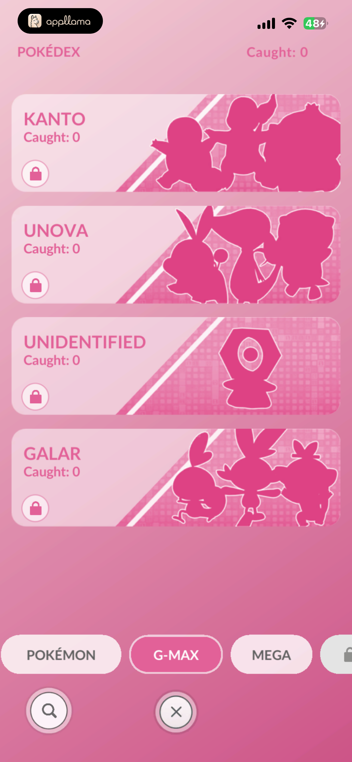 Pokédex Region List