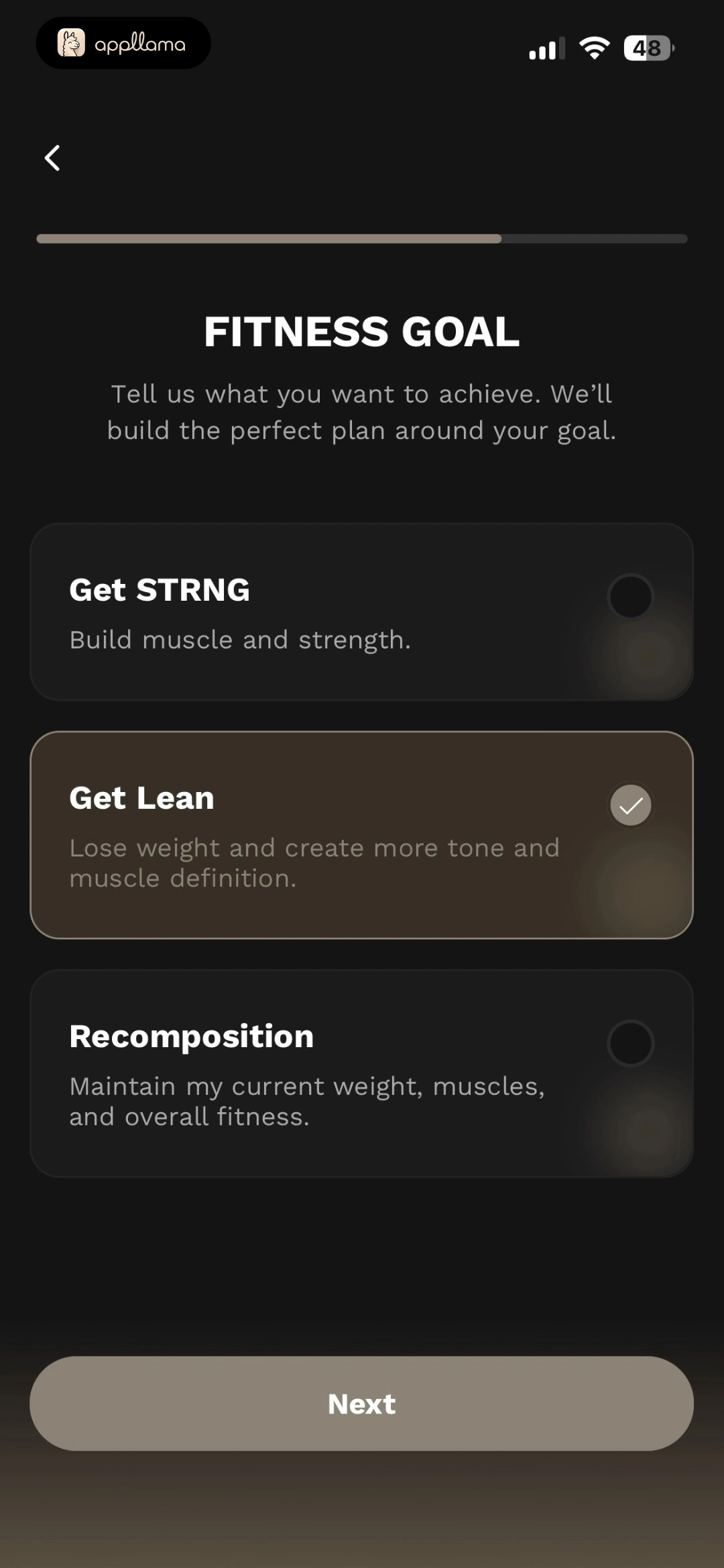Fitness Goal