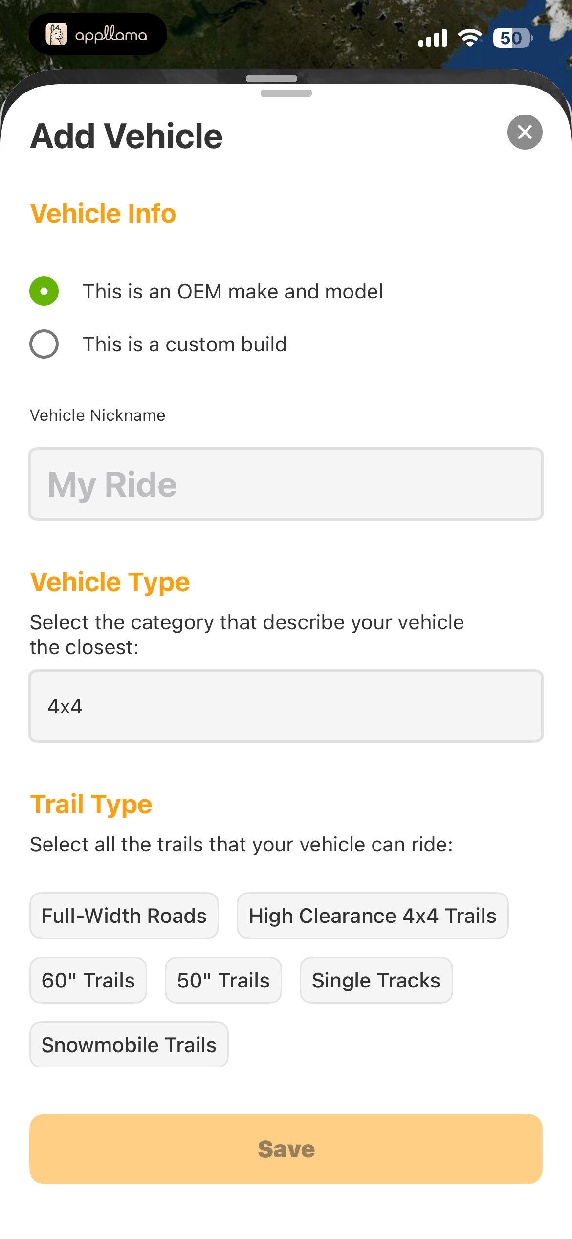 Add Vehicle