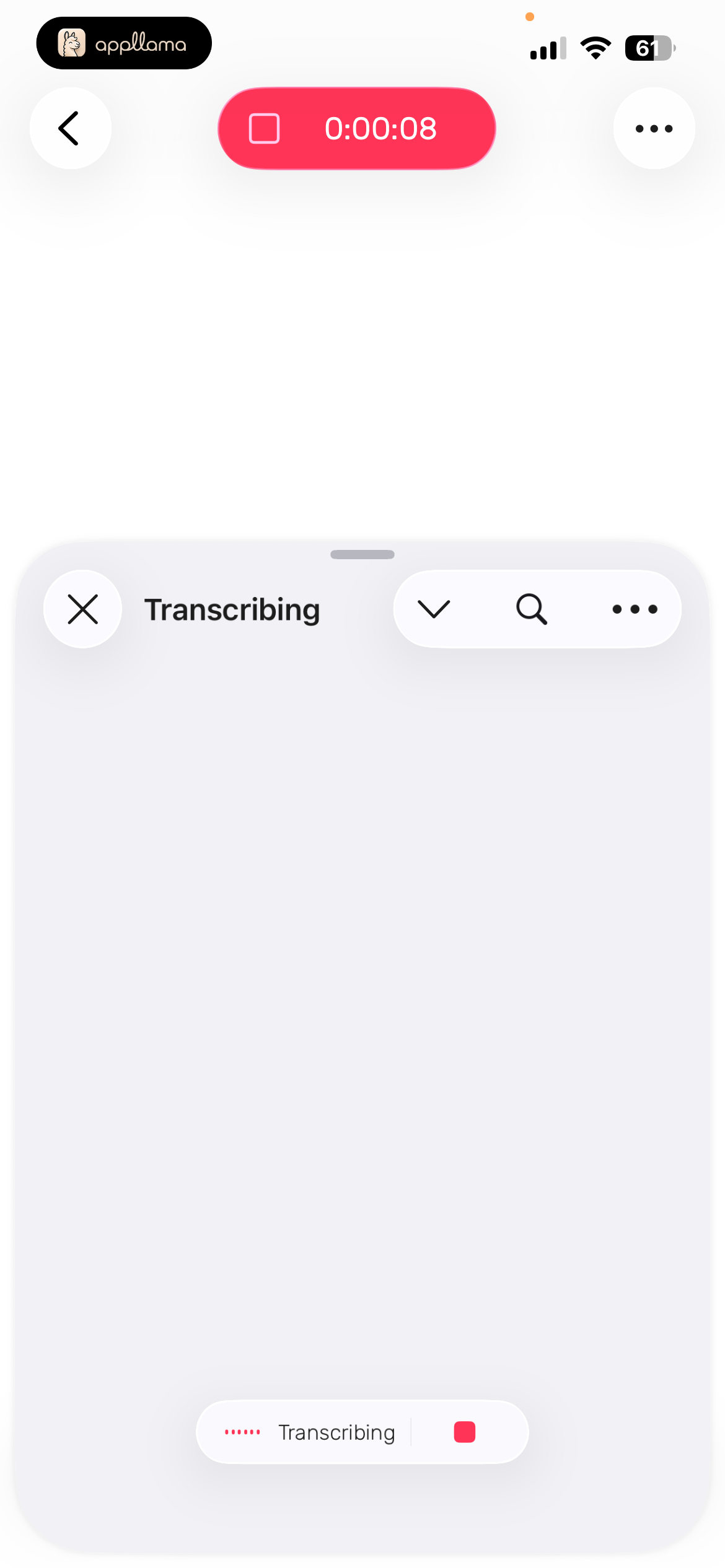 Live Transcription