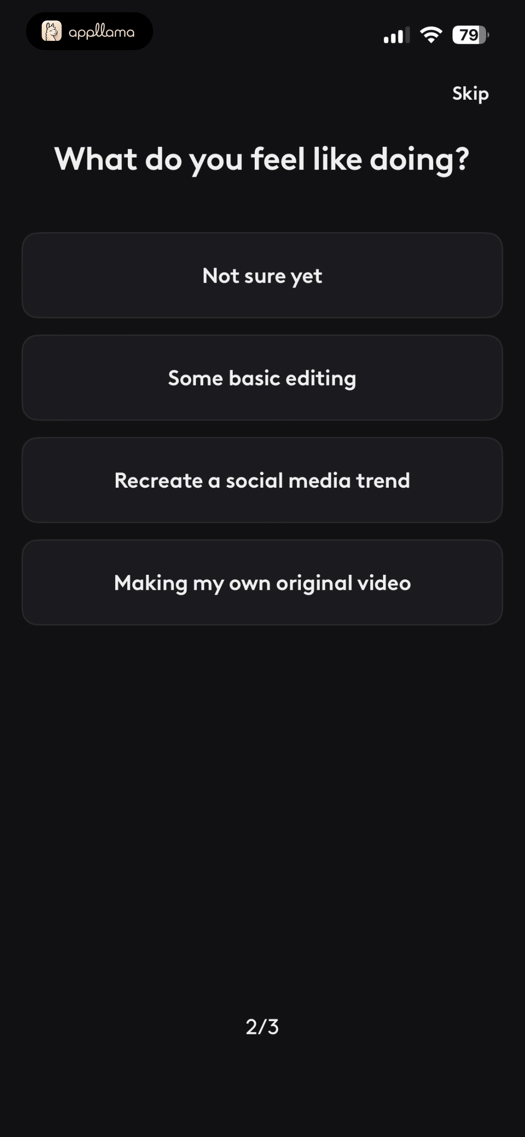 Onboarding Edit Intent