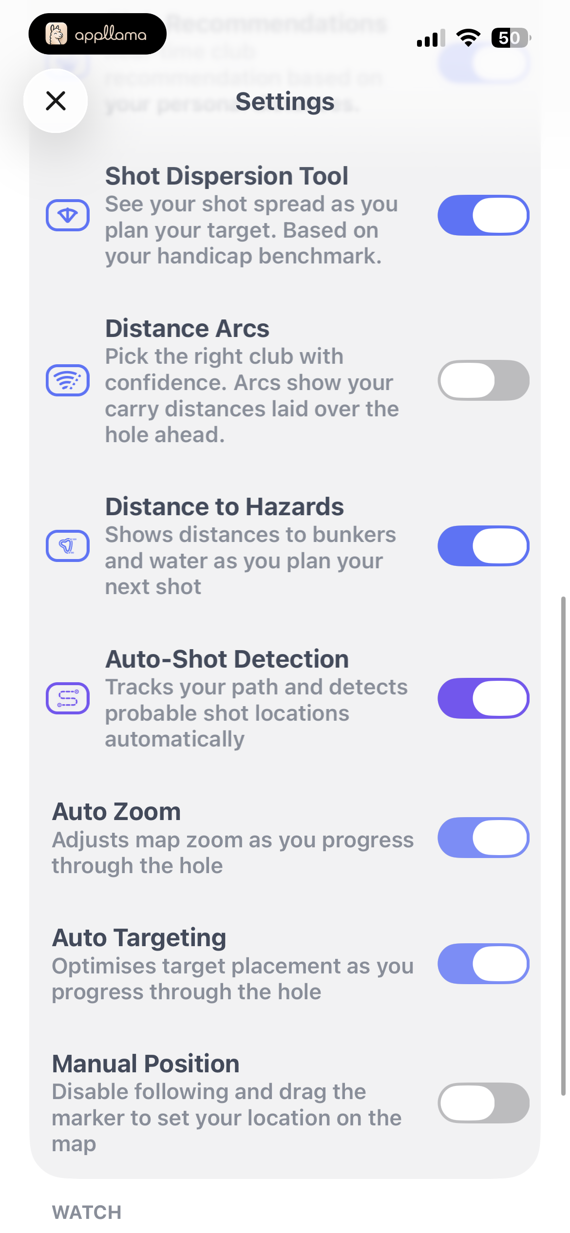 GPS Preferences