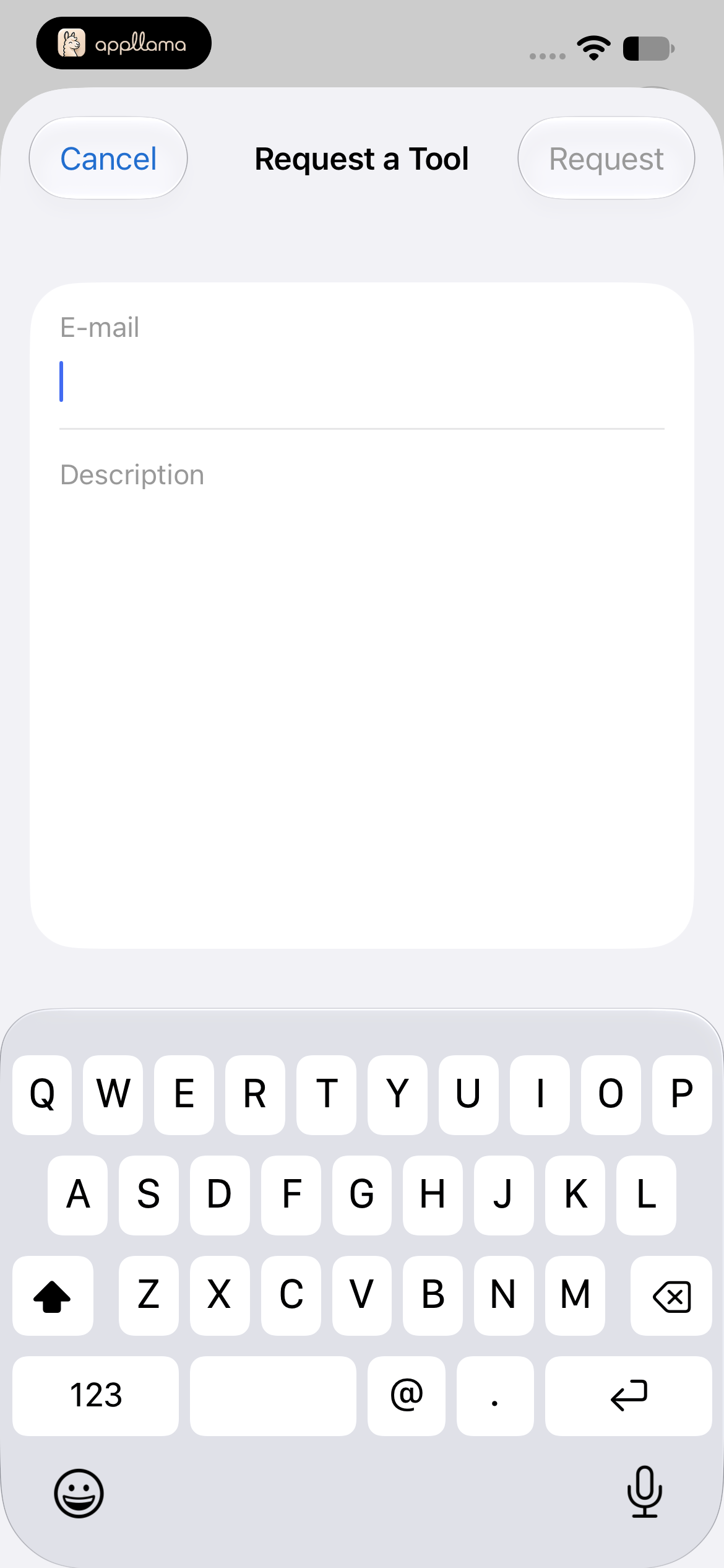 Request a Tool