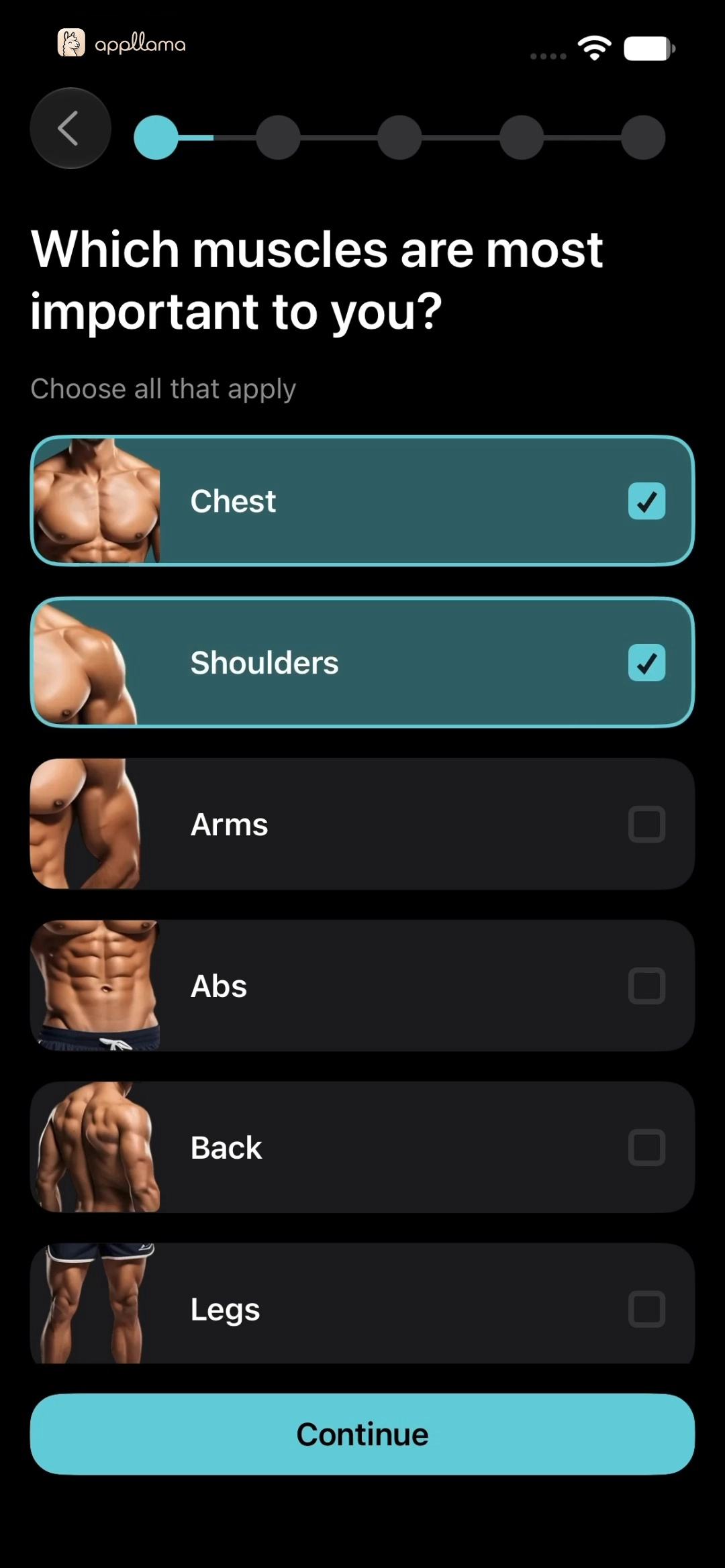 Target Muscle Selection