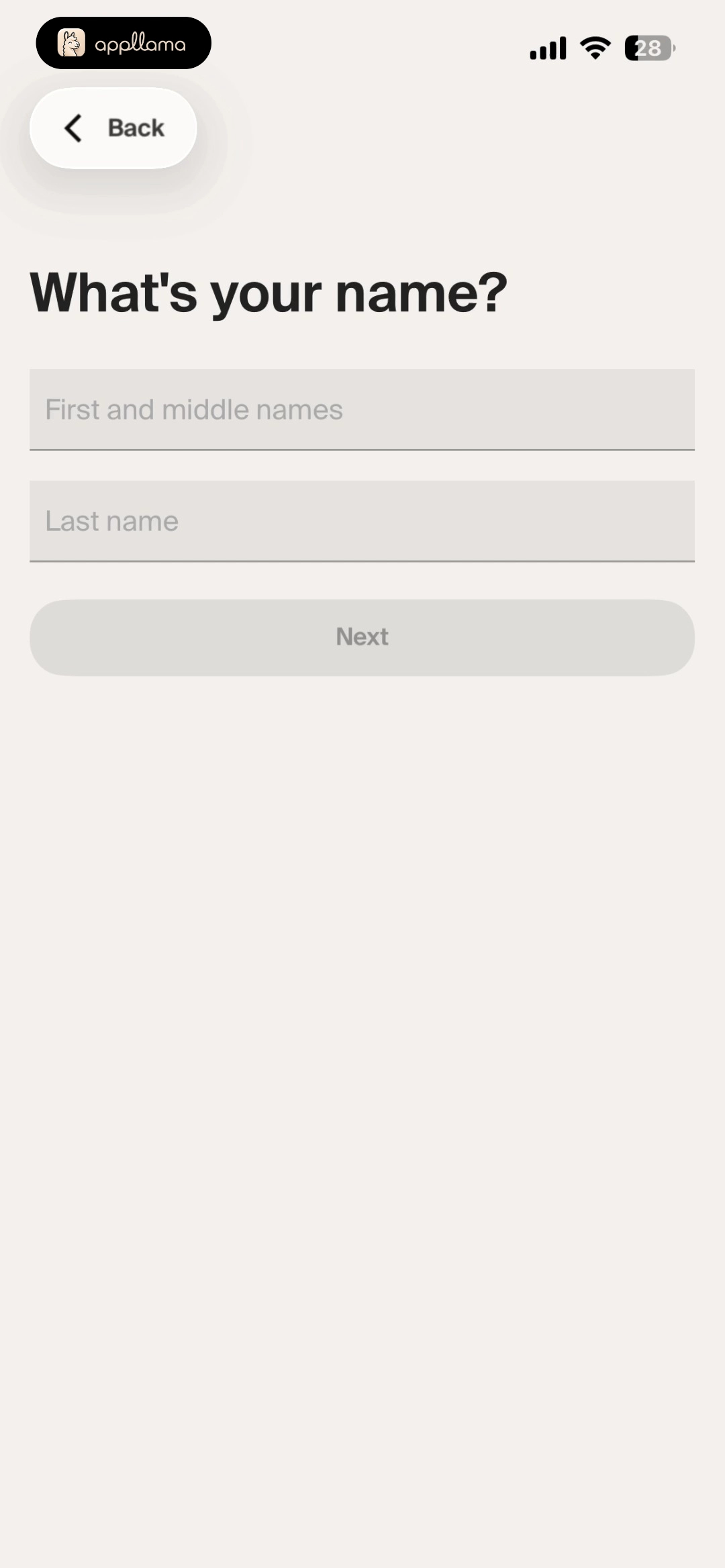 Name Entry