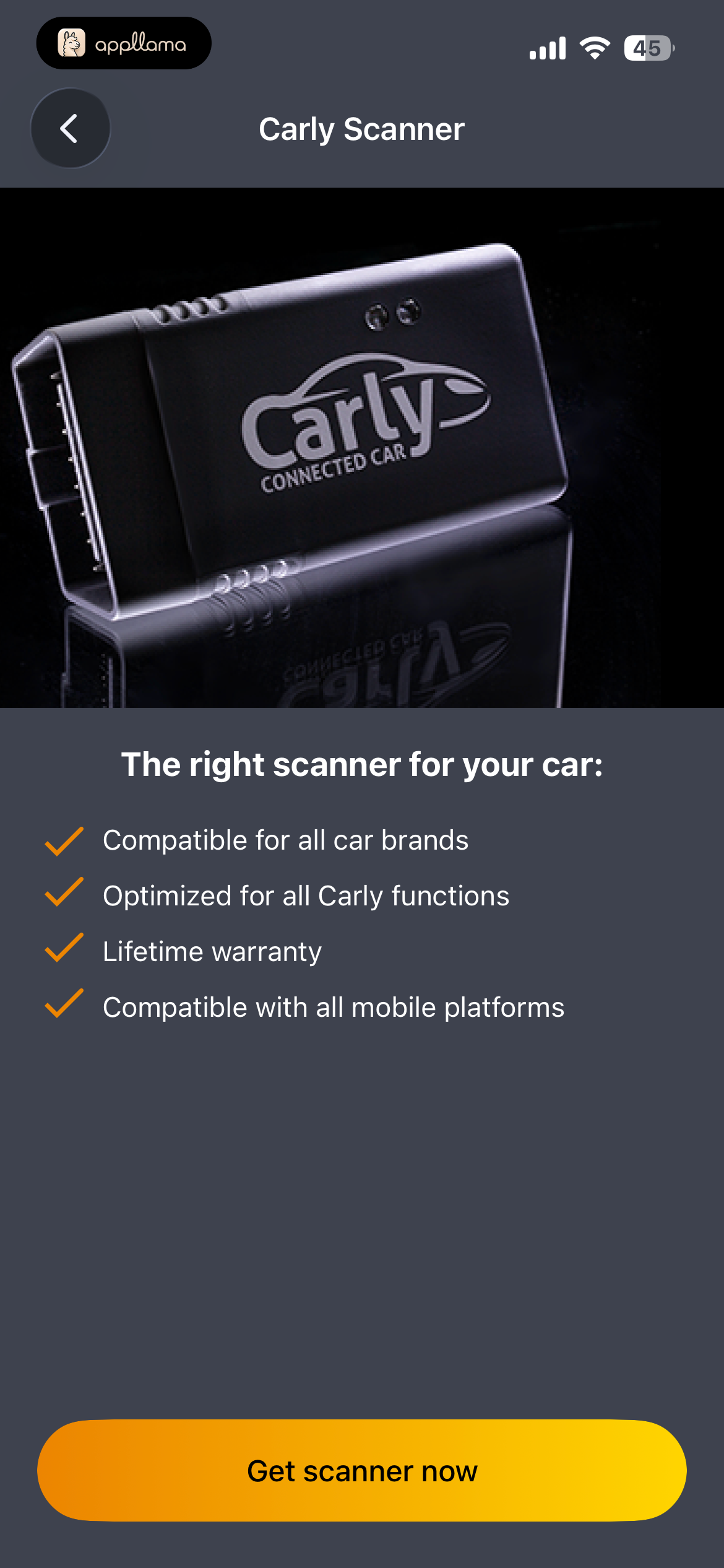 Carly Scanner Offer
