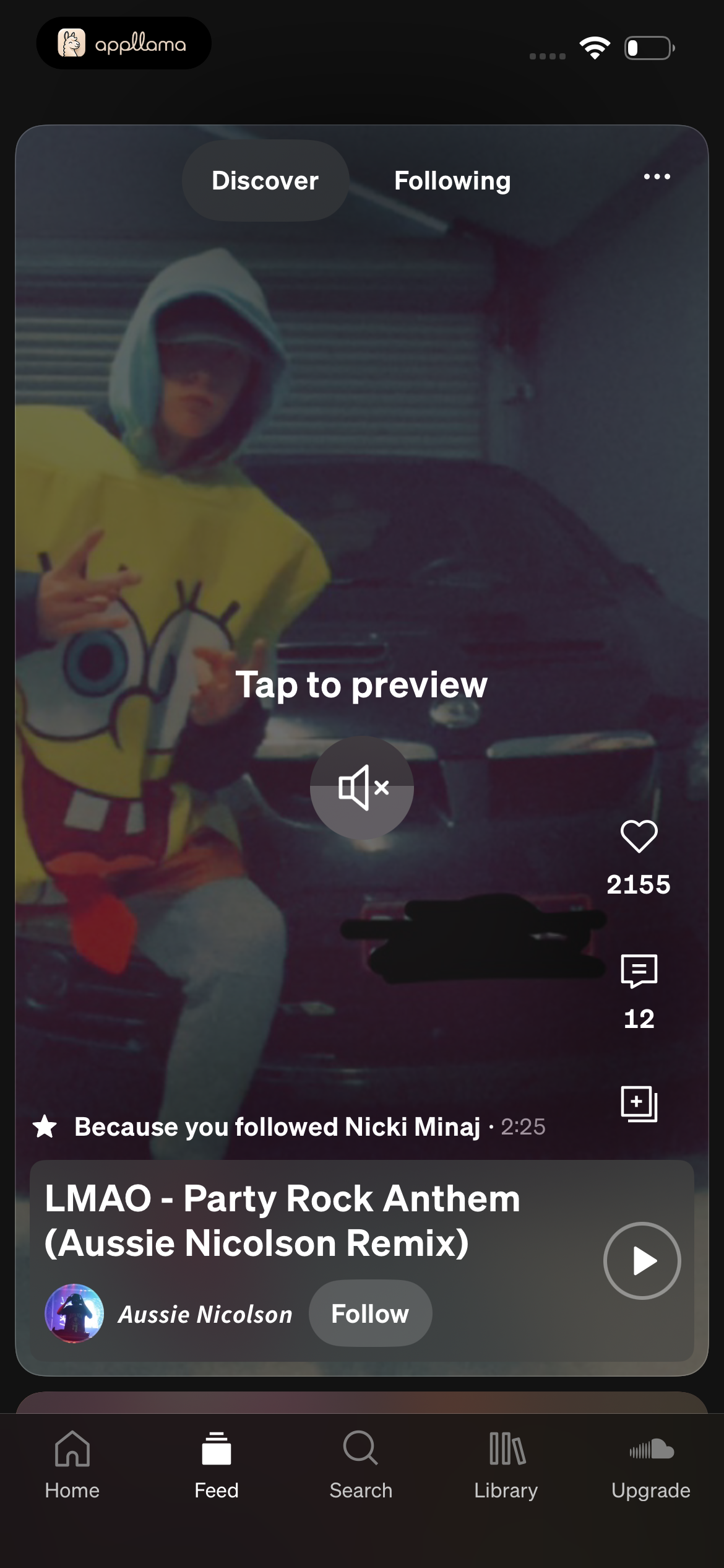 Discover Feed Preview