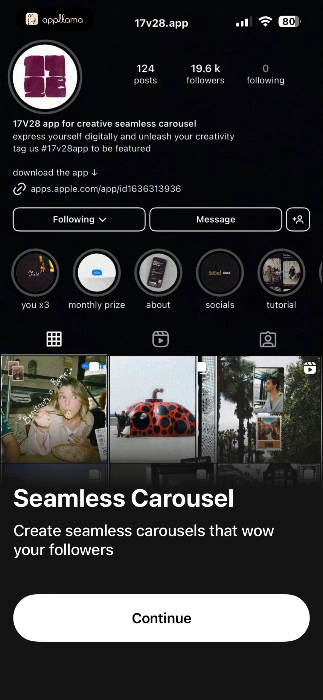 Seamless Carousel Intro