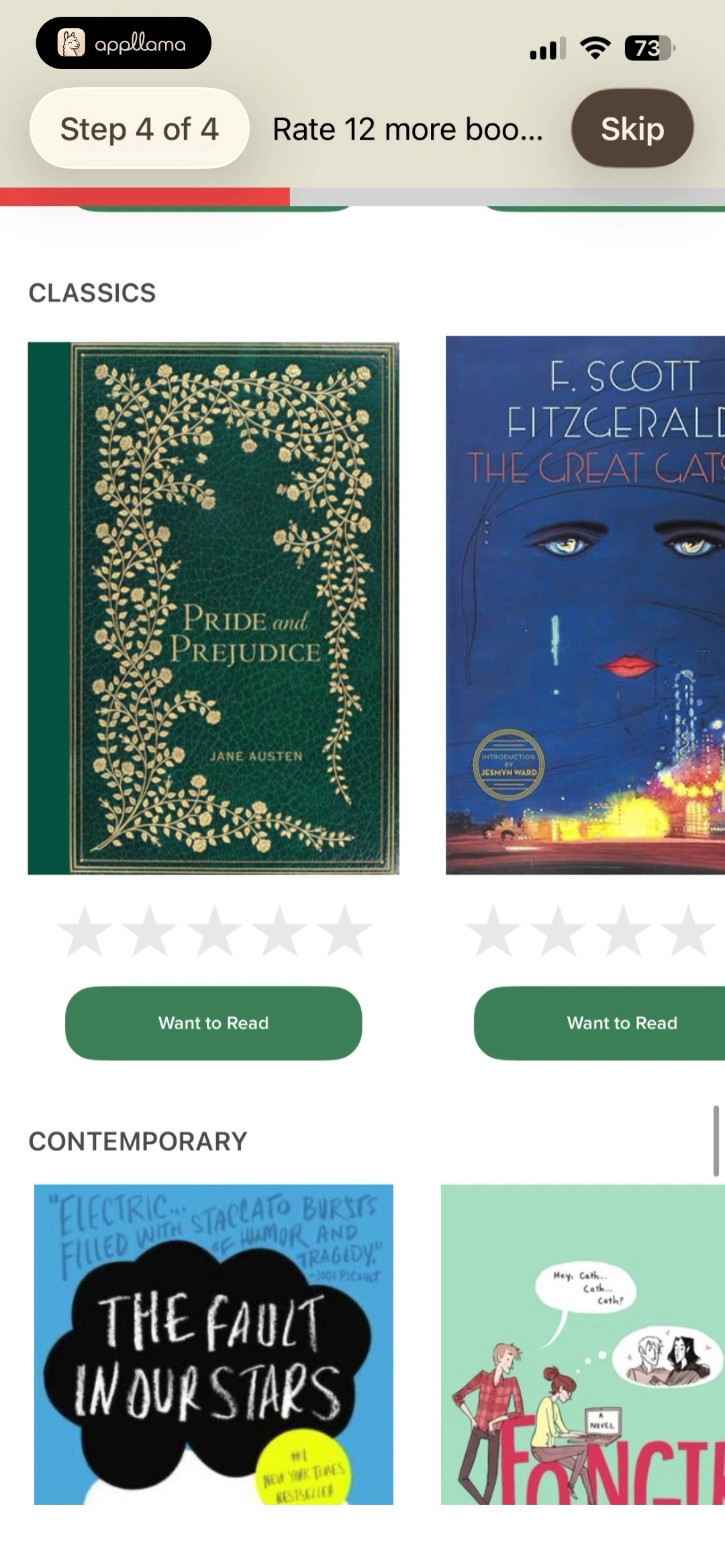 Rate Books