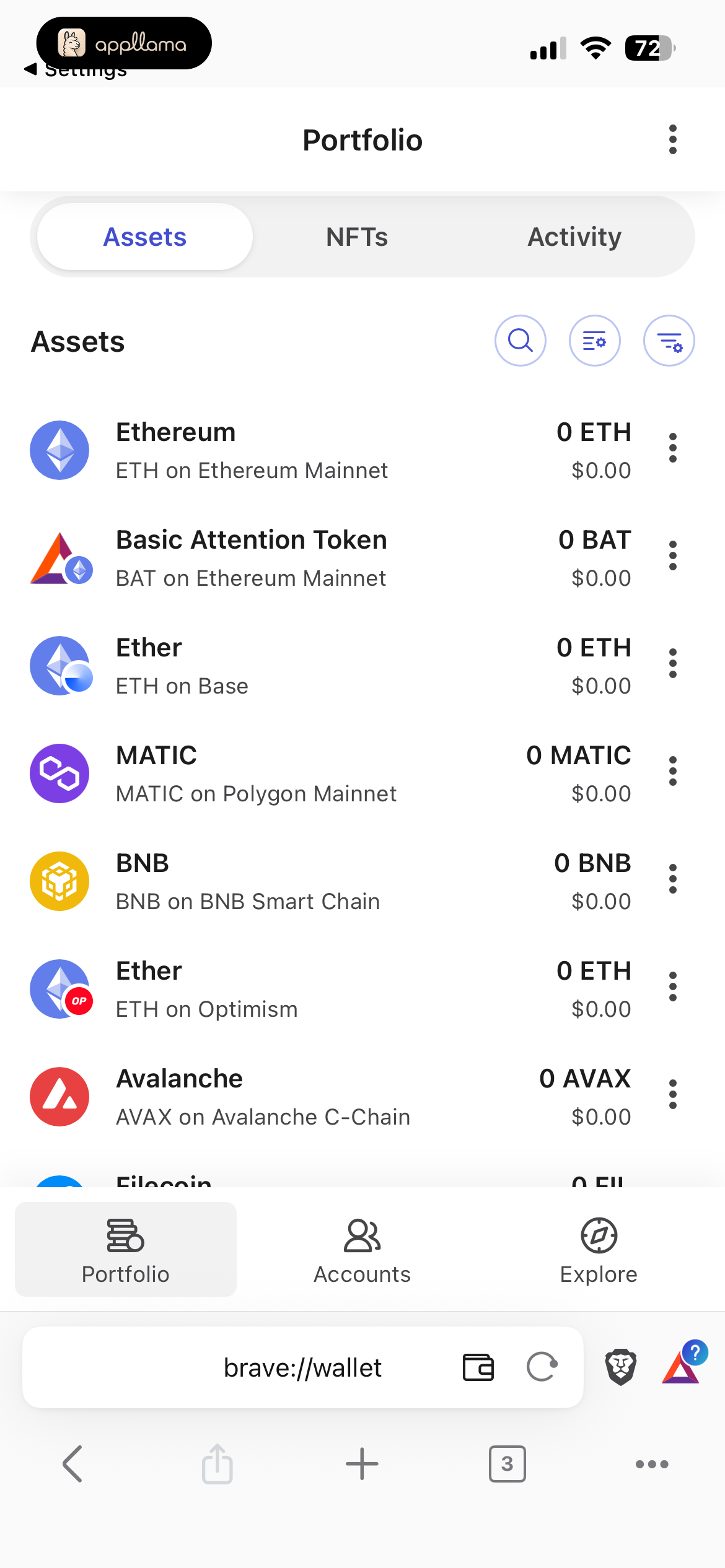 Asset List
