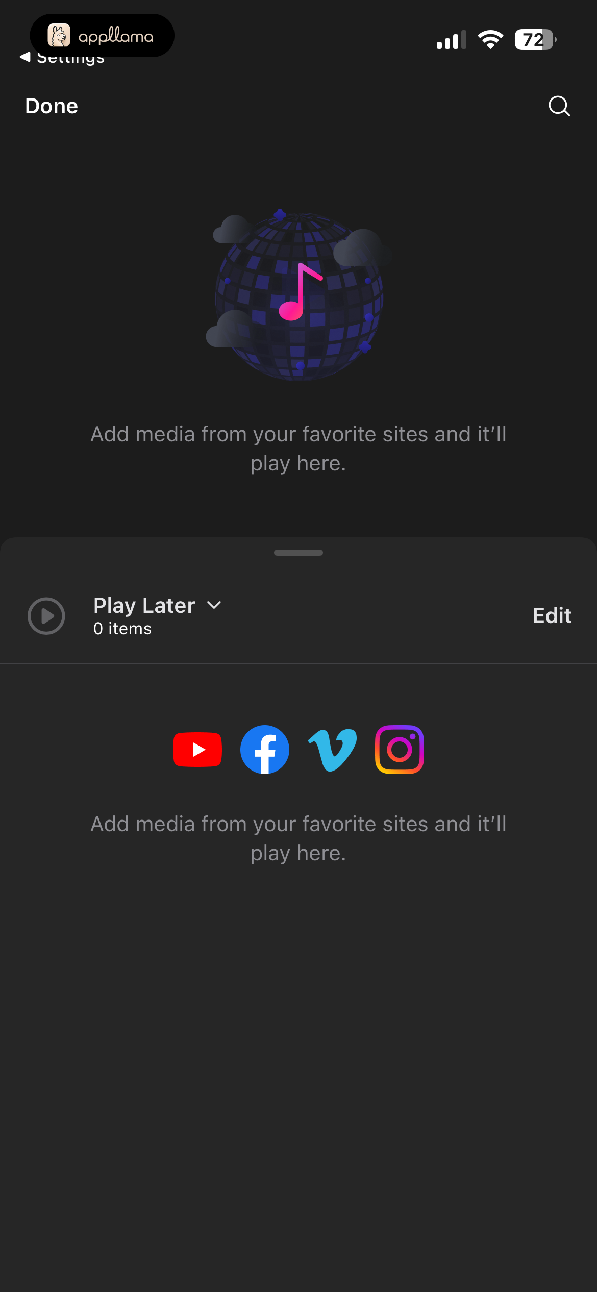 Playlist Empty State