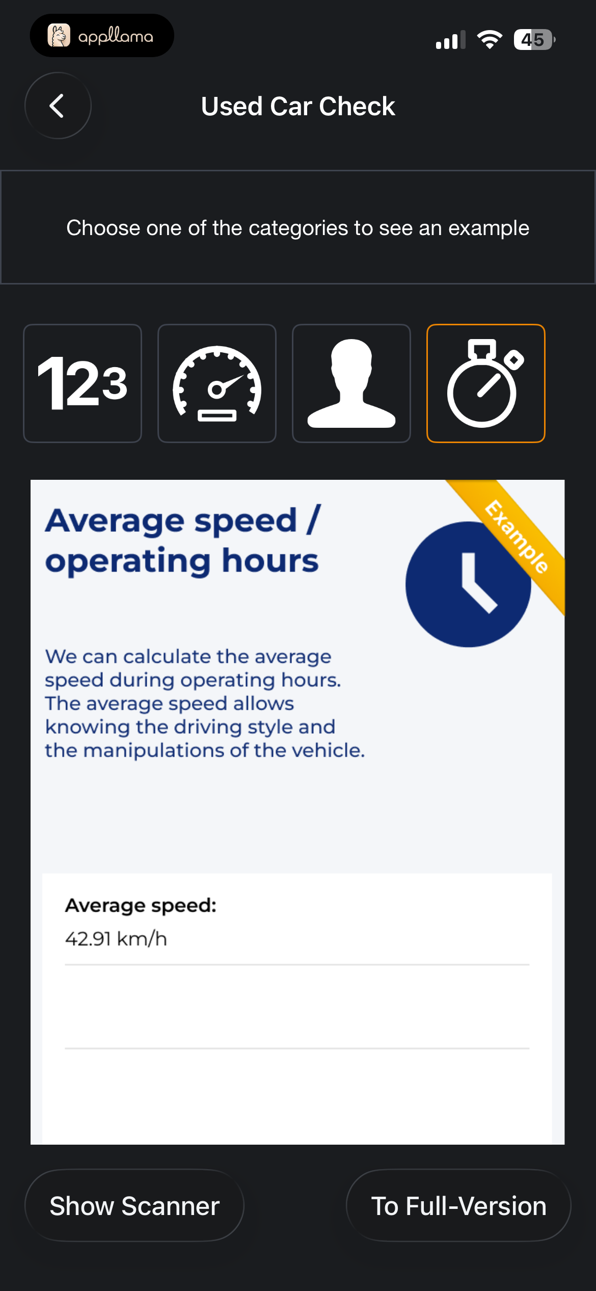Speed Hours Report