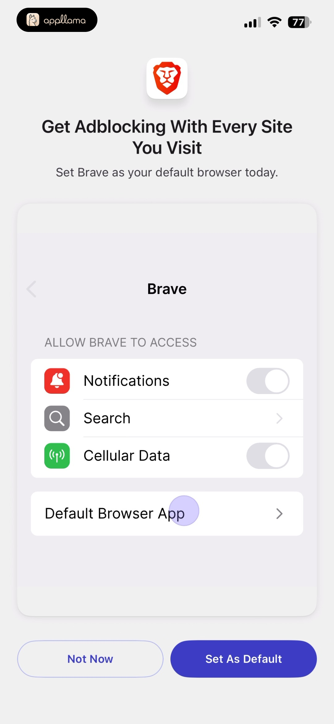 Default Browser Settings Guide